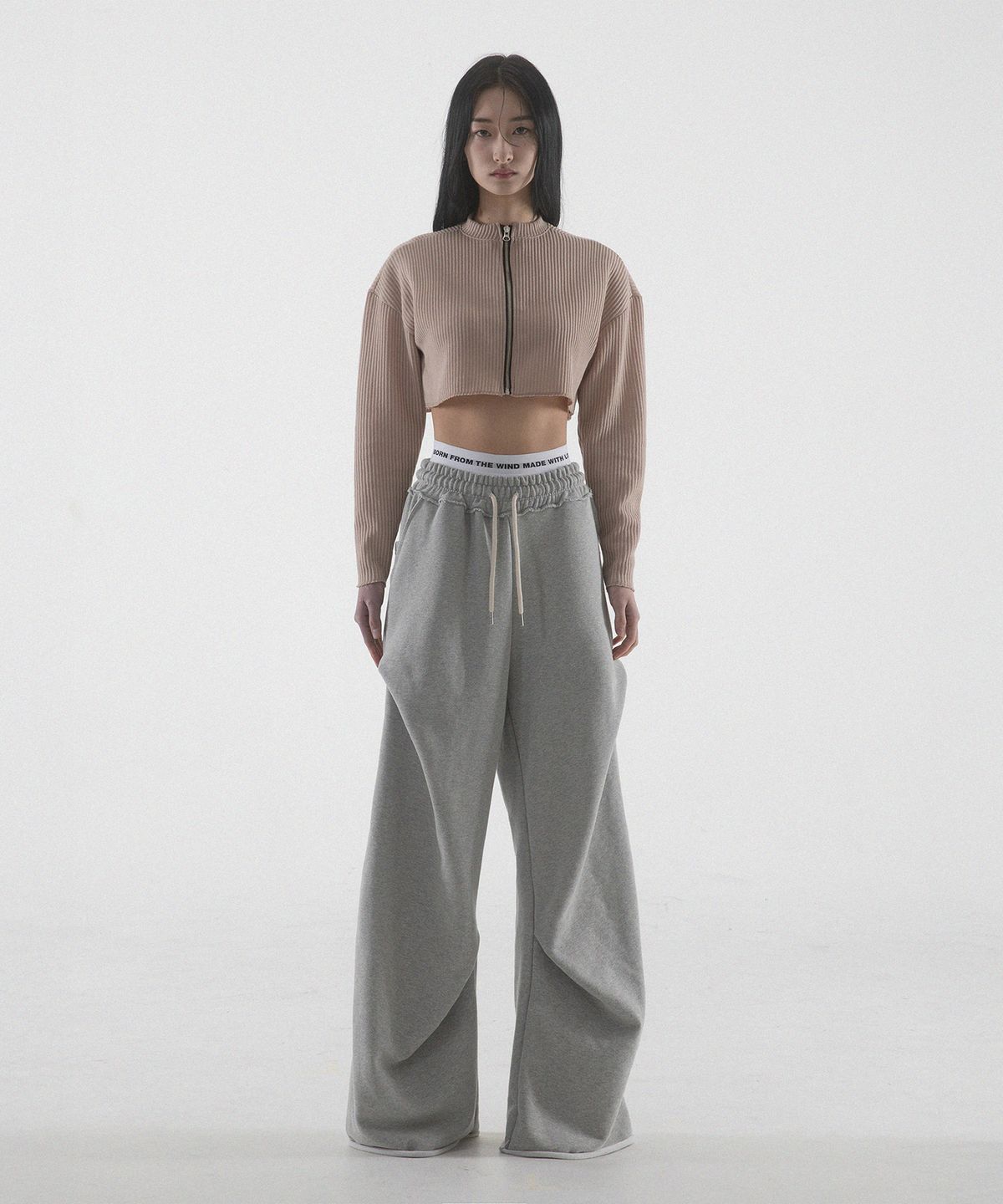 팬쇼(FANSHOW) SIX COLON NINETEEN GEOMETRY PANTS - MELANGE