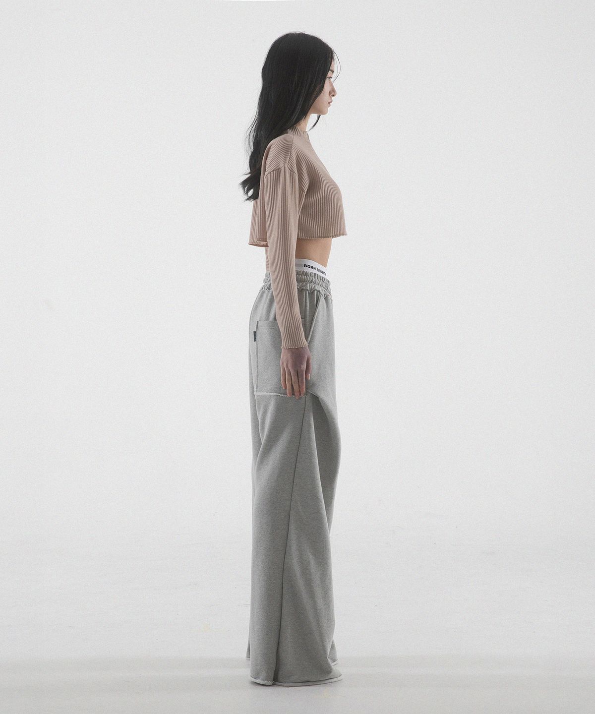 팬쇼(FANSHOW) SIX COLON NINETEEN GEOMETRY PANTS - MELANGE