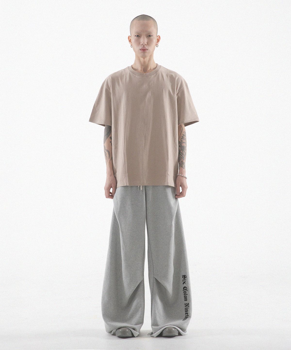 팬쇼(FANSHOW) SIX COLON NINETEEN GEOMETRY PANTS - MELANGE