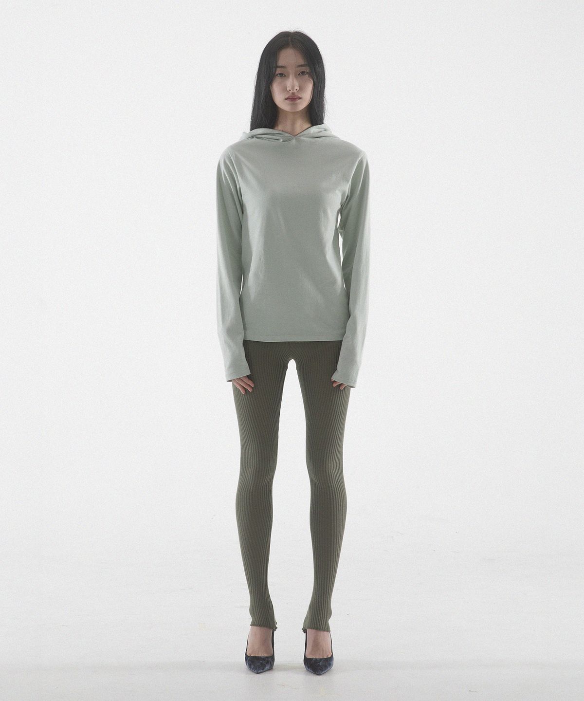 팬쇼(FANSHOW) MWL KNIT LEGGINGS - KHAKI