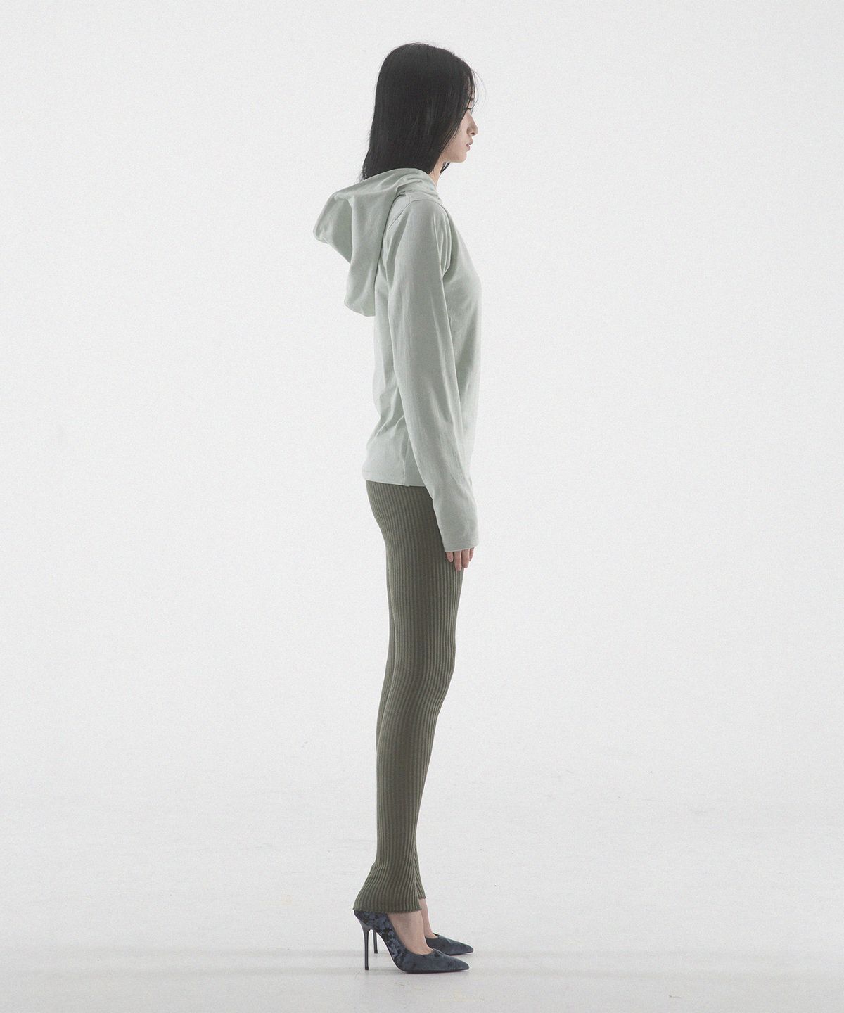 팬쇼(FANSHOW) MWL KNIT LEGGINGS - KHAKI