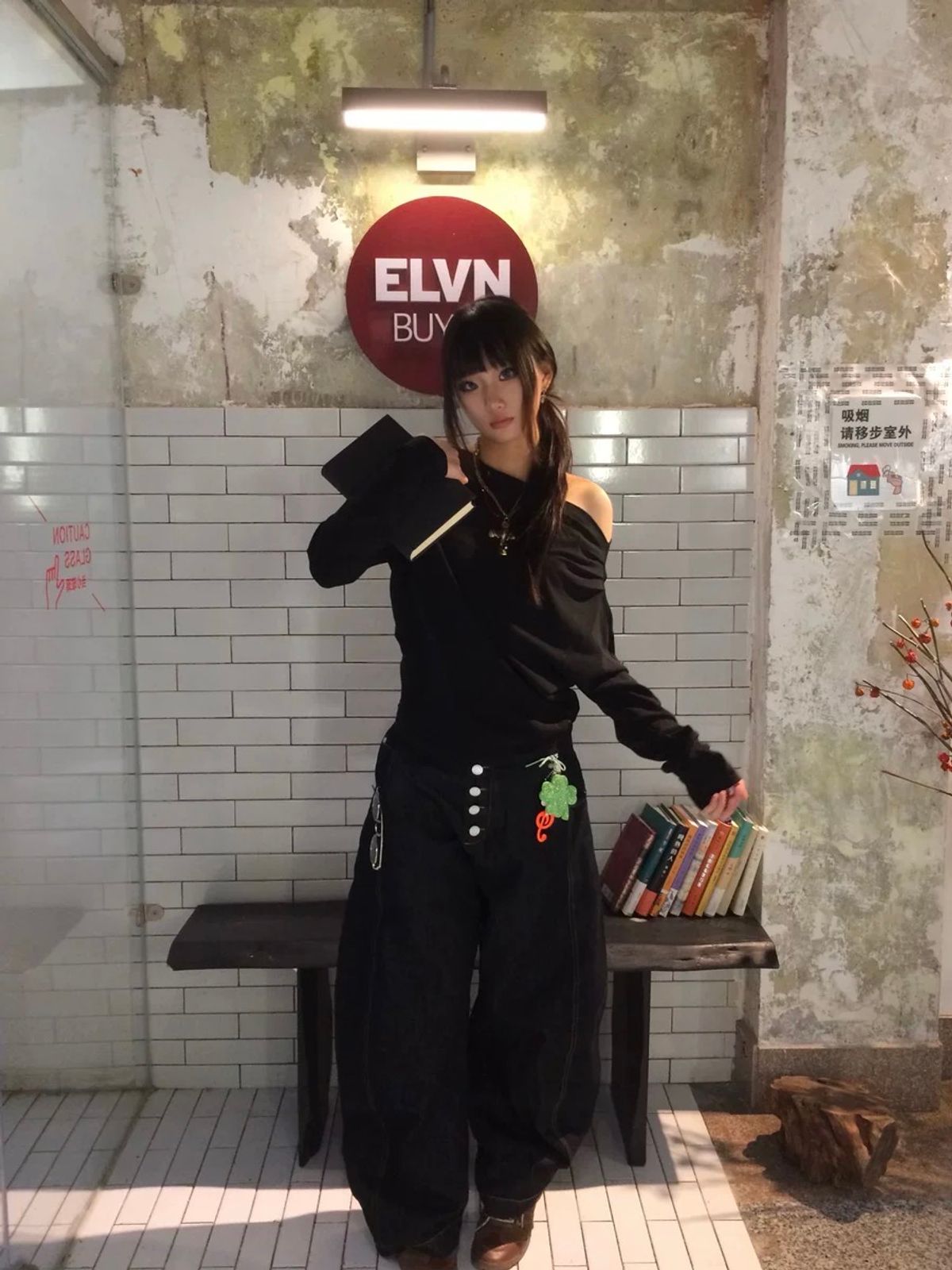 스팁(STEEPC) 80s*Curved denim_Fake button-fly