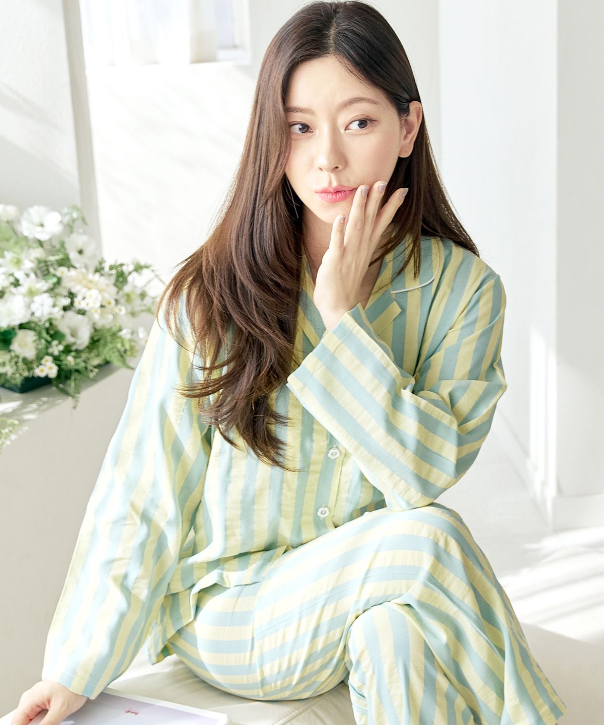 핑코코(PINGCOCO) 139 옐로스트 긴소매 여성인잠옷 파자마