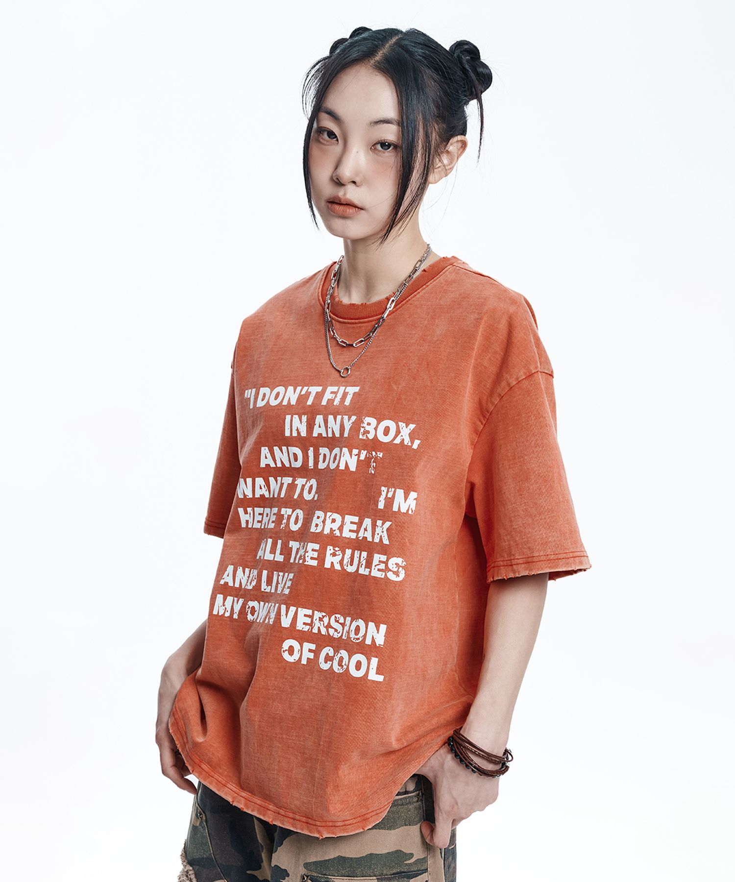 Tシャツ・カットソー [EASY NO EASY] WASHED CROP LETTERING TEE MUSINSA | EASY NO EASY Washed Crop Lettering Short Sleeve