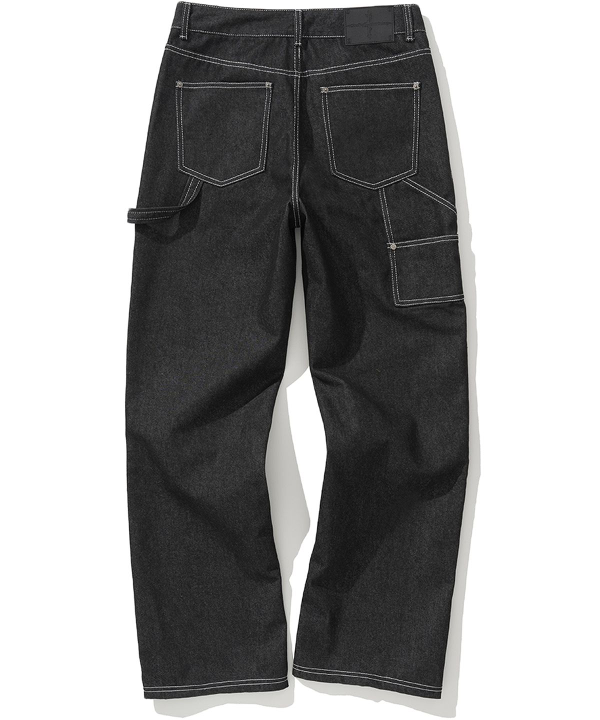 낫포너드(NOT4NERD) Carpenter Flare Fit Denim Pants - Black