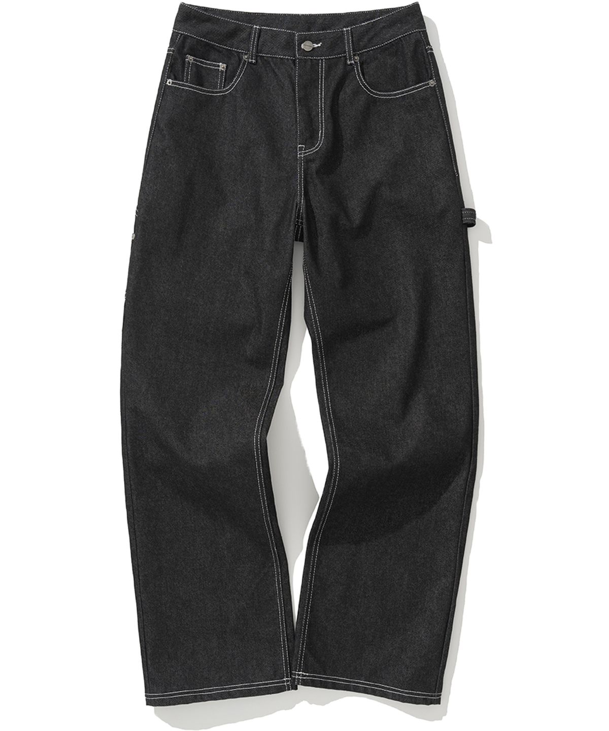 낫포너드(NOT4NERD) Carpenter Flare Fit Denim Pants - Black