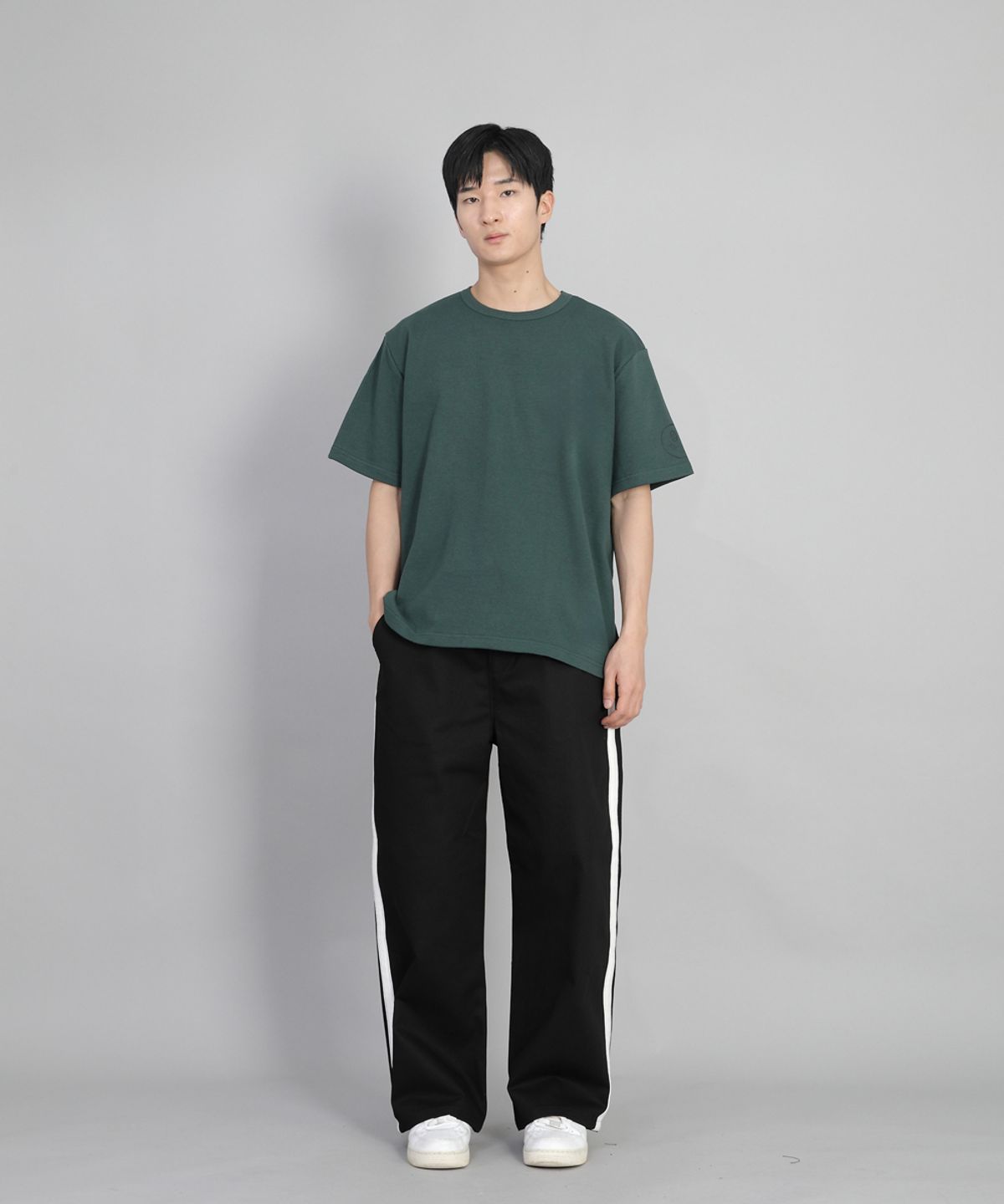 세인트크루(SAINTCREW) 화이트 P라인 EX와이드팬츠 PLW-341 블랙