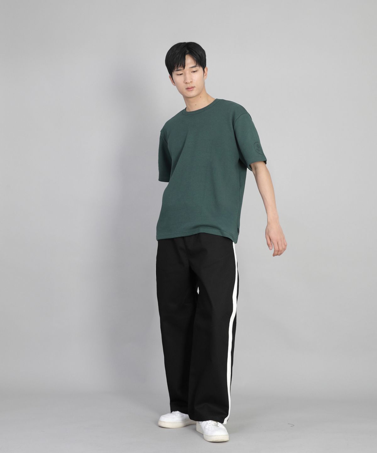 세인트크루(SAINTCREW) 화이트 P라인 EX와이드팬츠 PLW-341 블랙