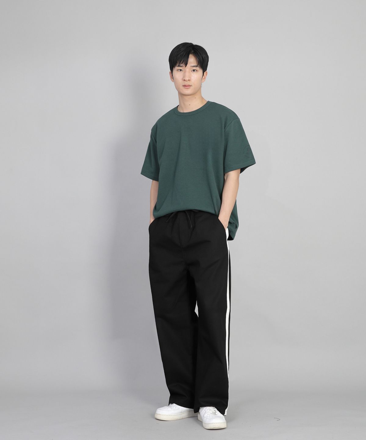 세인트크루(SAINTCREW) 화이트 P라인 EX와이드팬츠 PLW-341 블랙