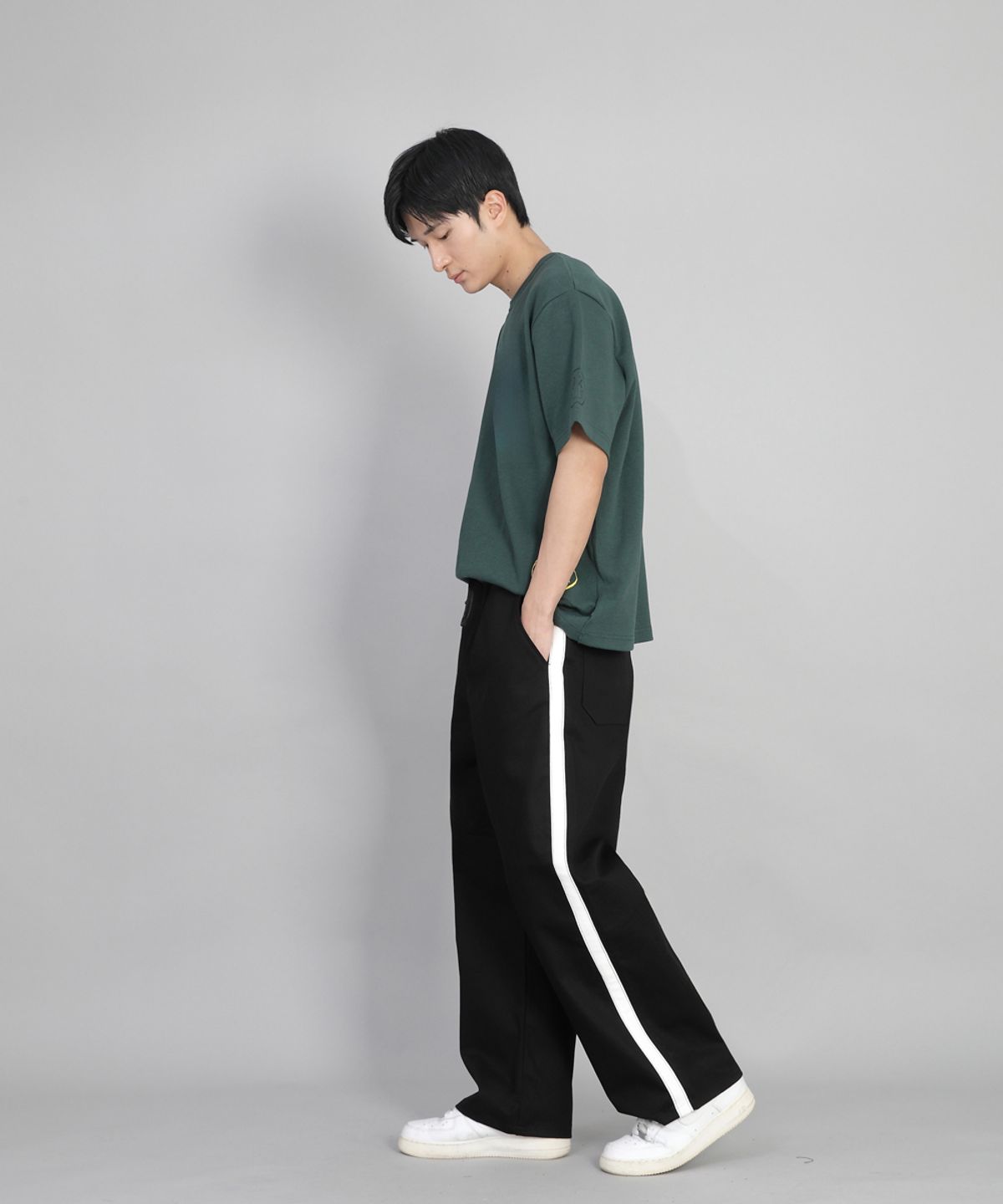 세인트크루(SAINTCREW) 화이트 P라인 EX와이드팬츠 PLW-341 블랙