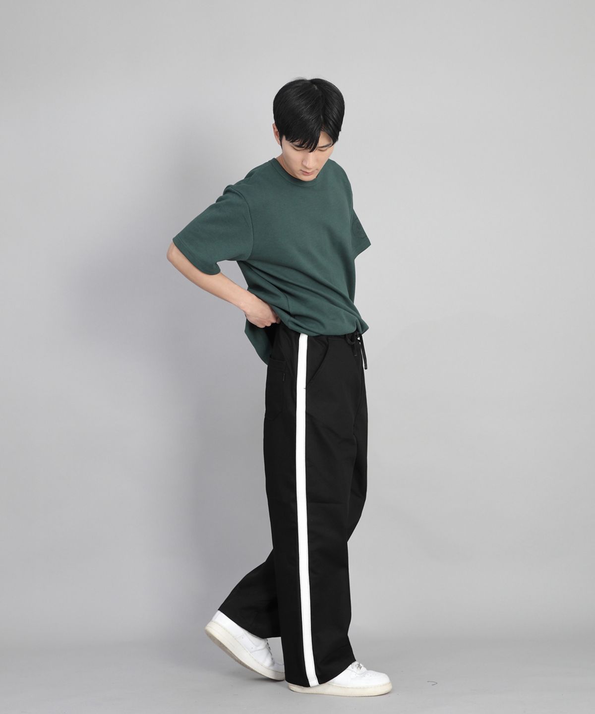 세인트크루(SAINTCREW) 화이트 P라인 EX와이드팬츠 PLW-341 블랙