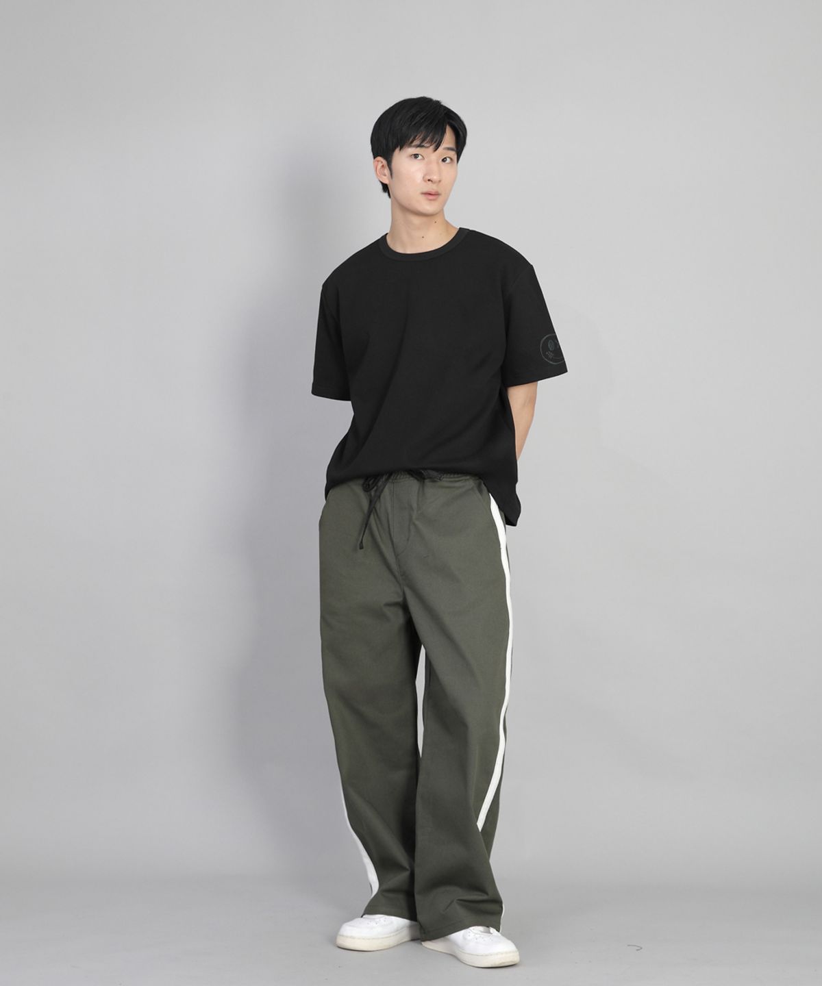 세인트크루(SAINTCREW) 화이트 P라인 EX와이드팬츠 PLW-341 카키
