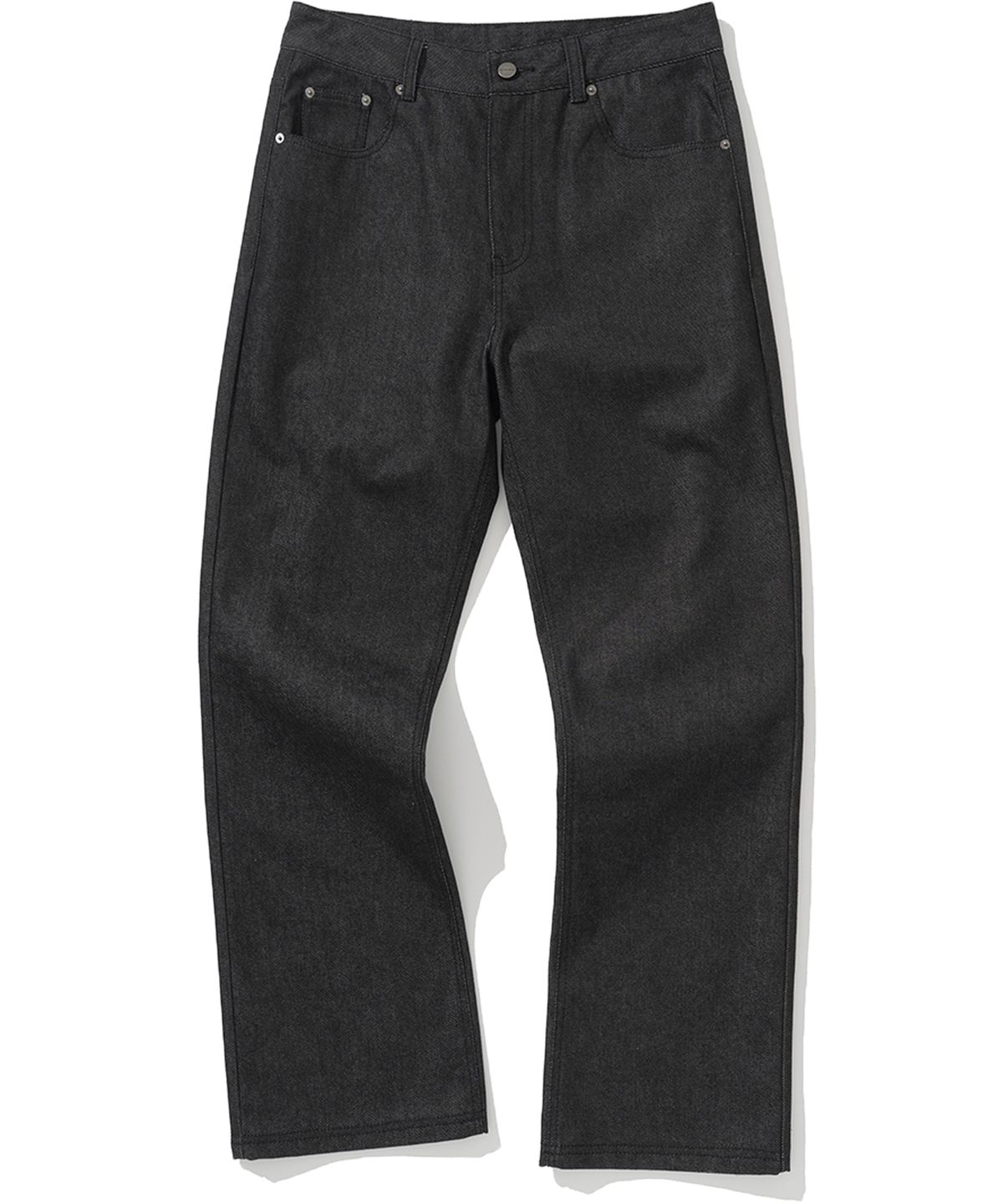 낫포너드(NOT4NERD) N4ND Drip Logo Denim Pants - Black