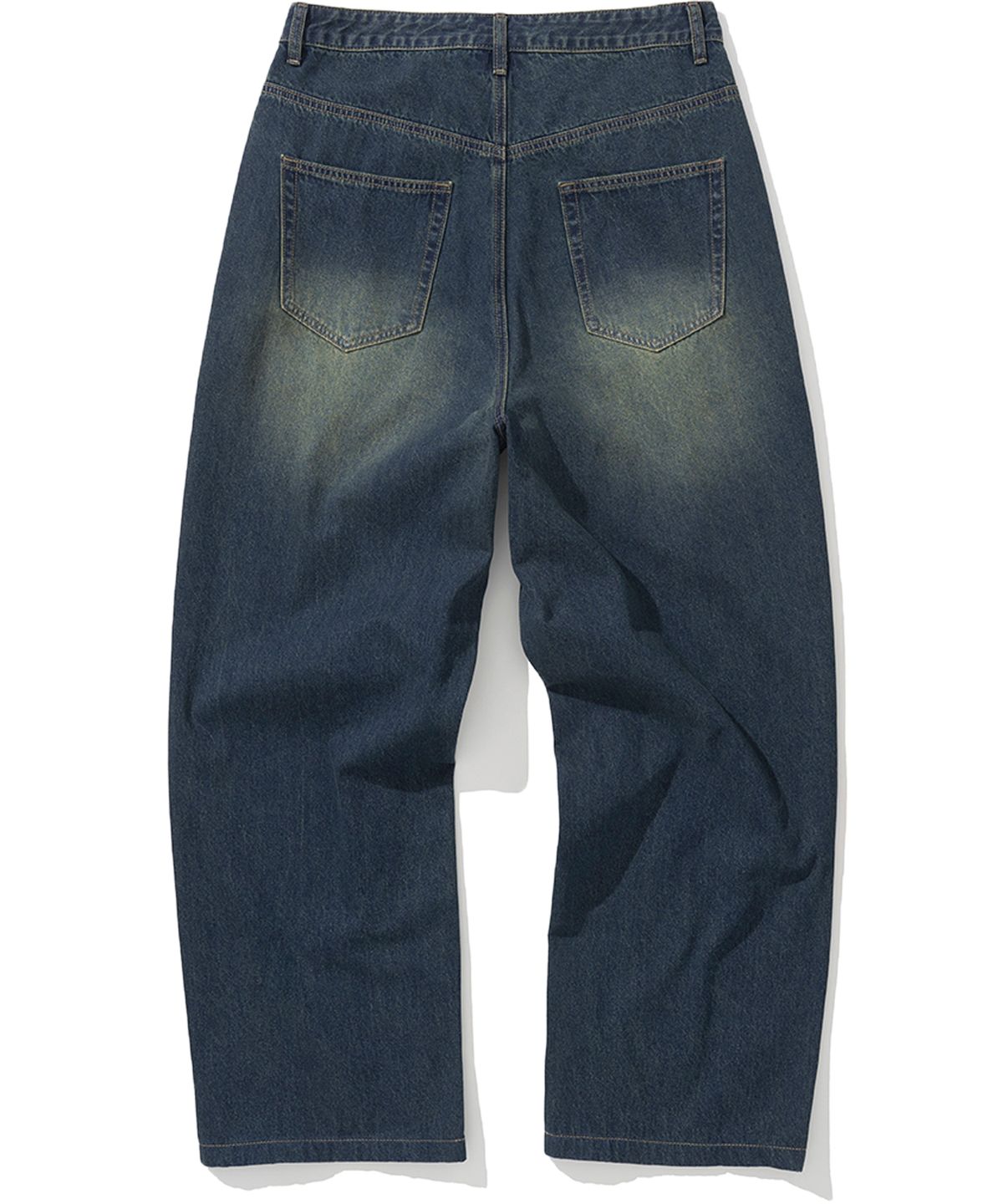 낫포너드(NOT4NERD) Linen Like Wide Fit Denim Pants - Deep Blue