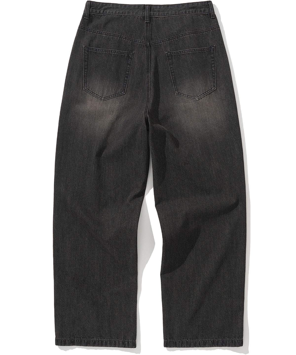 낫포너드(NOT4NERD) Linen Like Wide Fit Denim Pants - Black