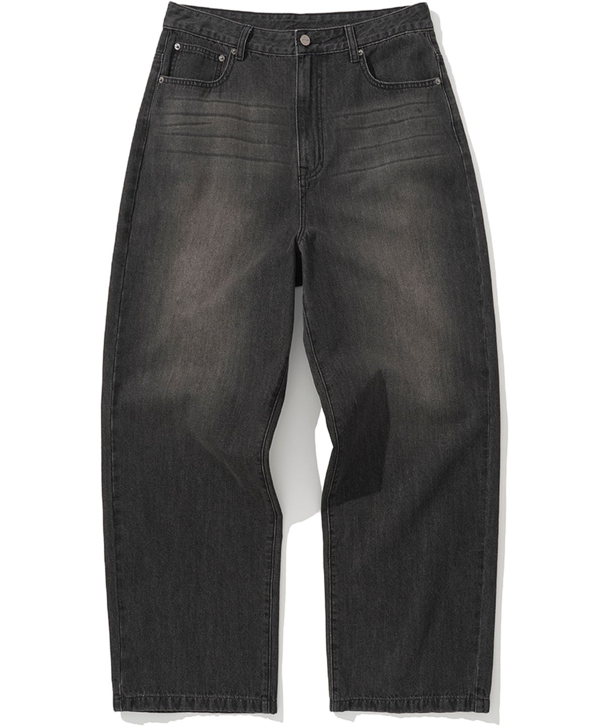 낫포너드(NOT4NERD) Linen Like Wide Fit Denim Pants - Black