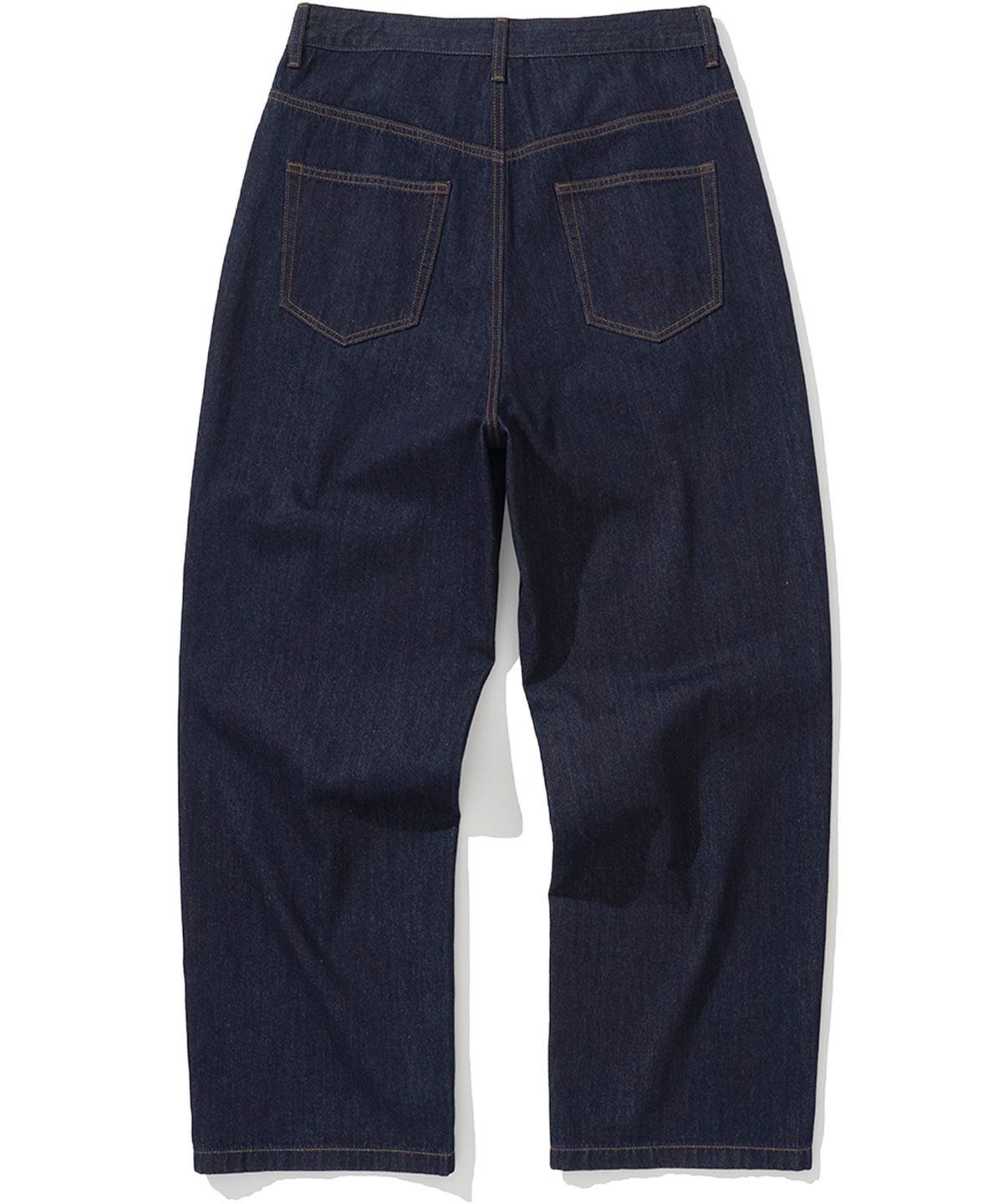 낫포너드(NOT4NERD) Linen Like Wide Fit Denim Pants - Deep Indigo