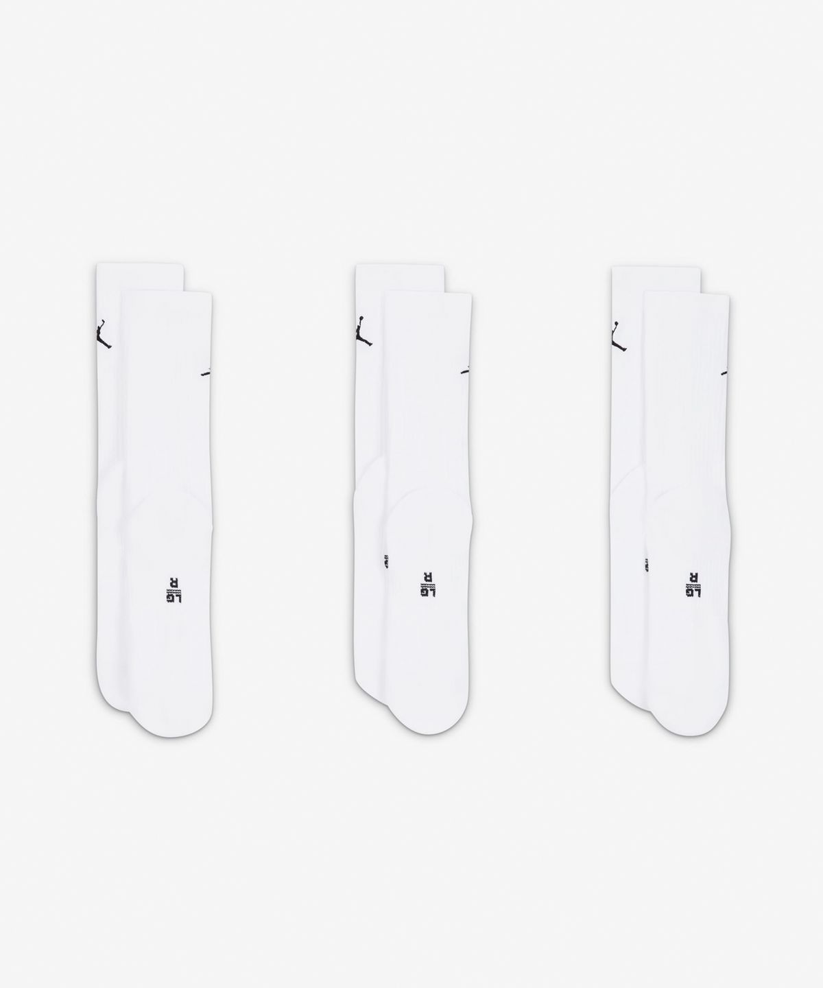 나이키(NIKE) 조던 에브리데이 크루 삭스(3켤레) - 화이트:블랙 / DX9632-100