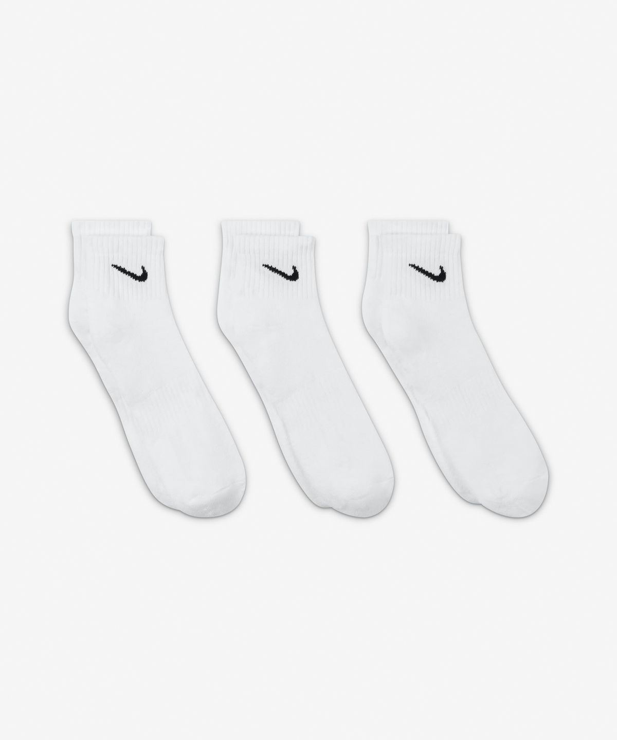 나이키(NIKE) 에브리데이 쿠션 트레이닝 앵클 삭스(3켤레) - 화이트:블랙 / SX7667-100