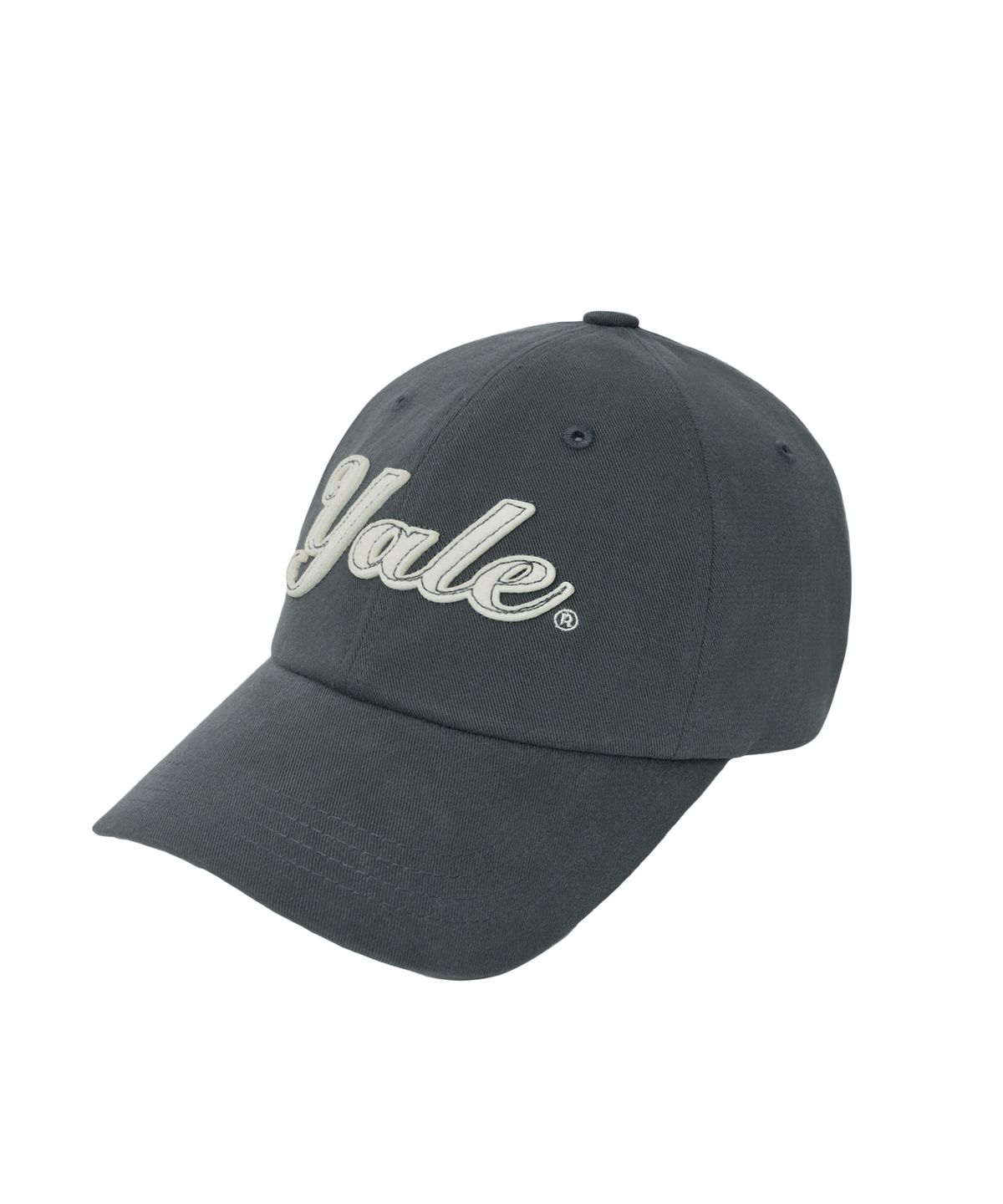 예일(YALE) 펠트 아플리케 볼캡_차콜