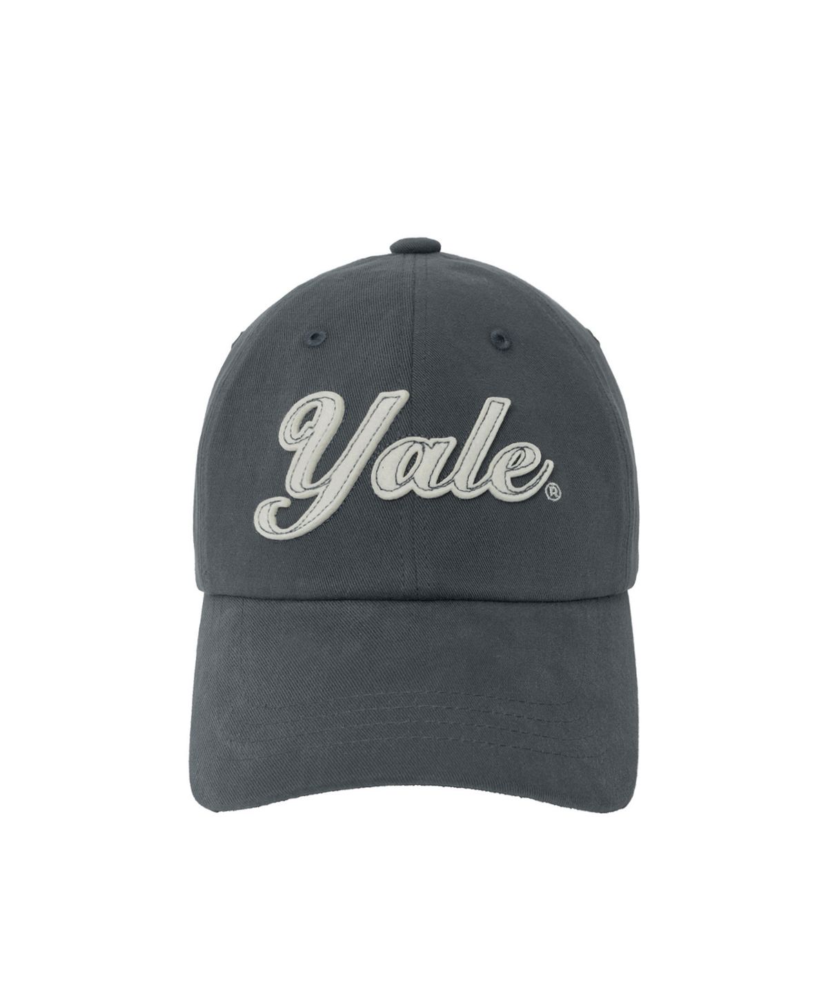 예일(YALE) 펠트 아플리케 볼캡_차콜