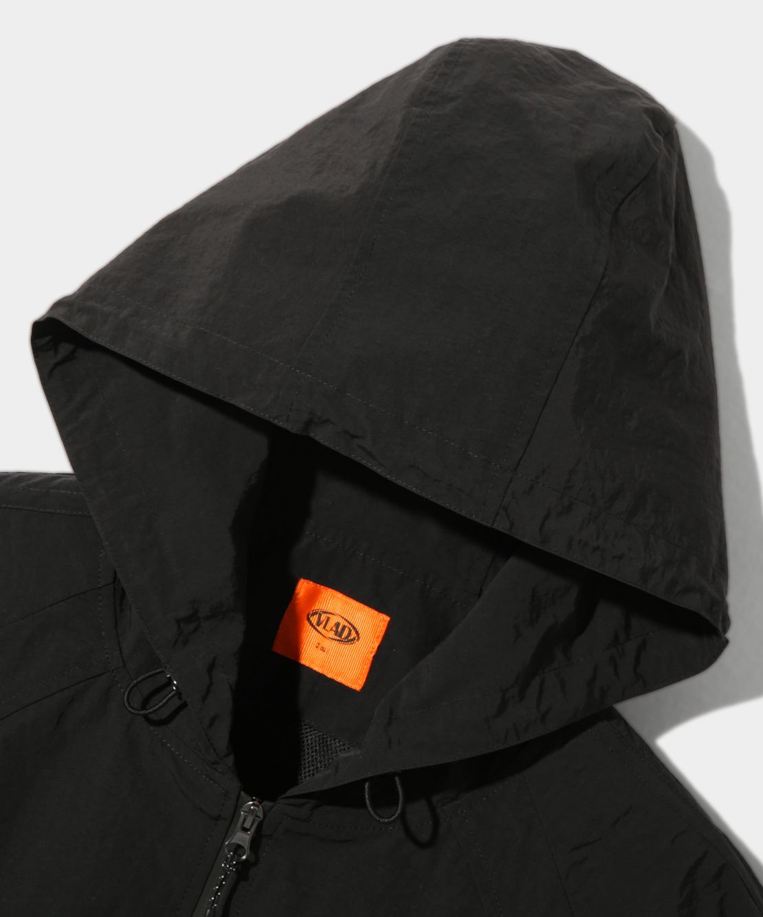 MUSINSA | DIMITRI BLACK VLAD 2WAY TRACK HOOD WINDBREAKER_BLACK