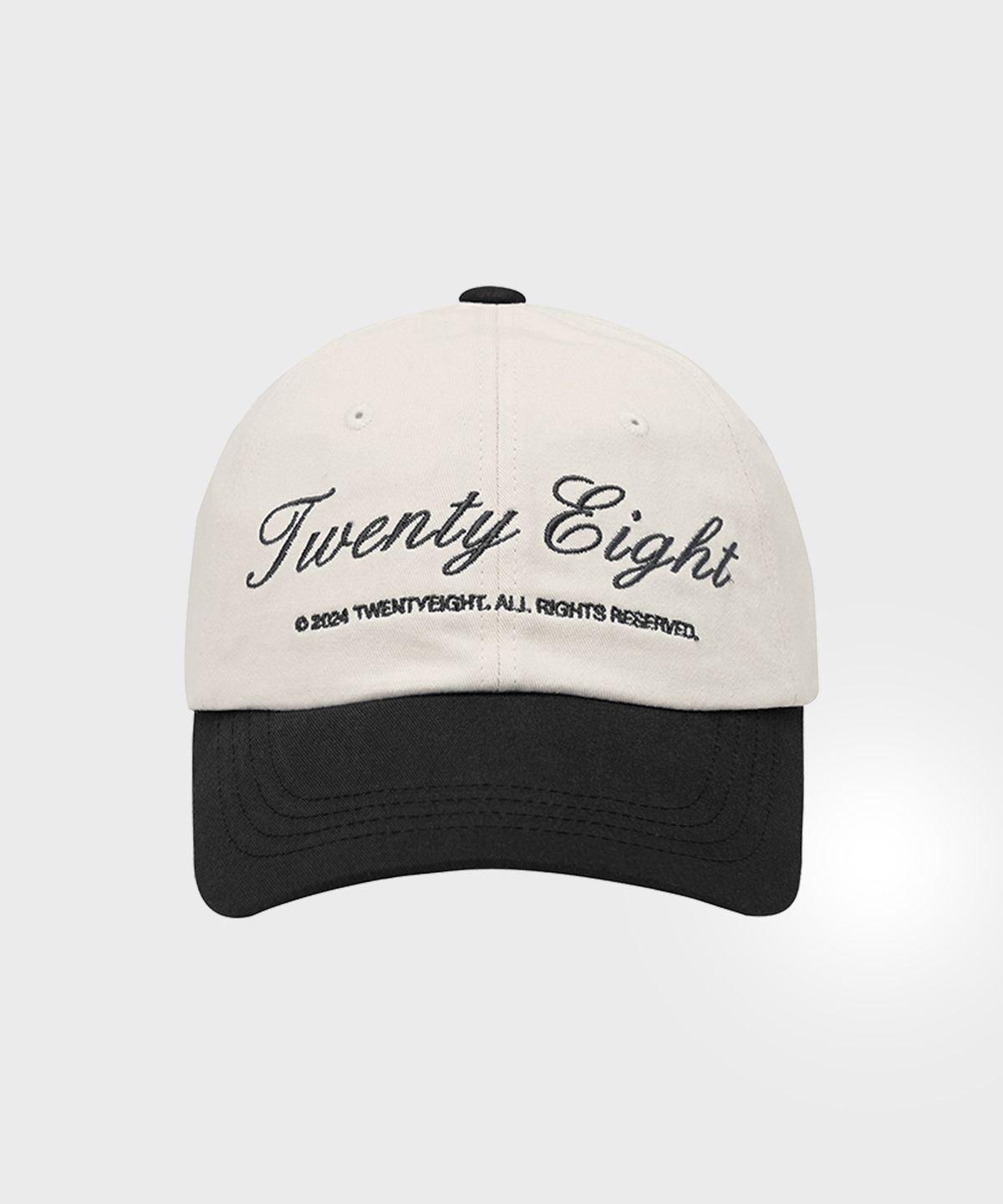 트웬티에잇(TWENTYEIGHT) Twenty Eight Two-tone Ballcap [Balck]