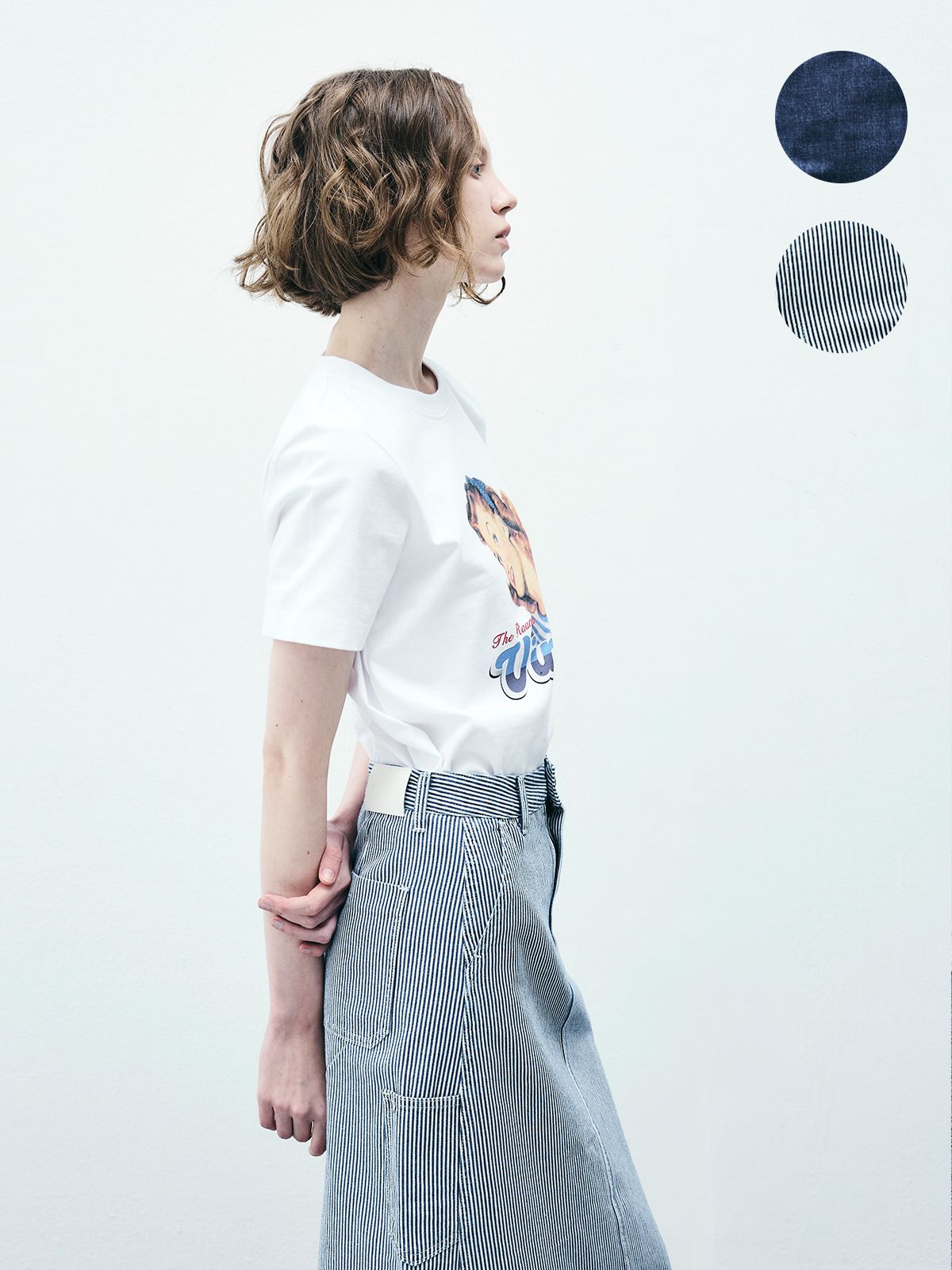 람(RAAM) RAS5005 카펜터즈 A LINE 데님 스커트