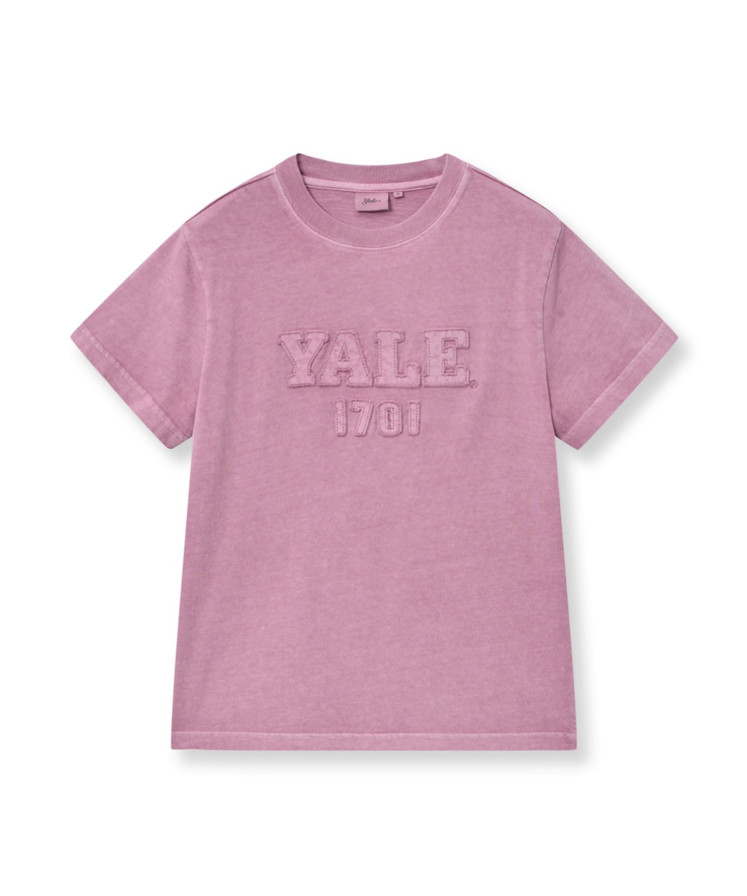 ☆YALE☆ Women's Pigment Applique T-Shirt Charcoal YFM1SS208 MUSINSA | YALE Women's Pigment Applique T-Shirt_Navy