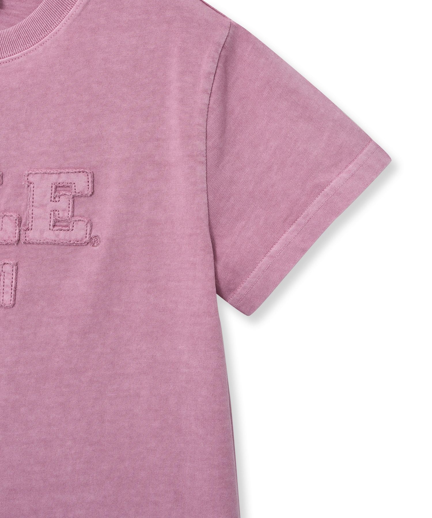 MUSINSA | YALE Women's Pigment Applique T-Shirt_Pink