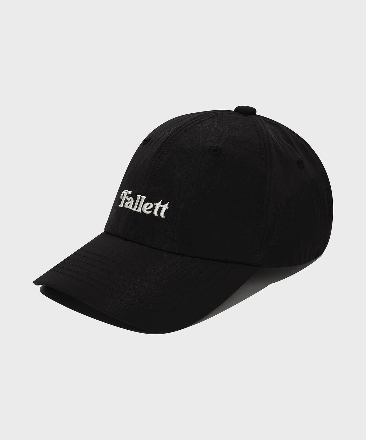 팔렛(FALLETT) 나일론 스토리 로고 볼캡 블랙
