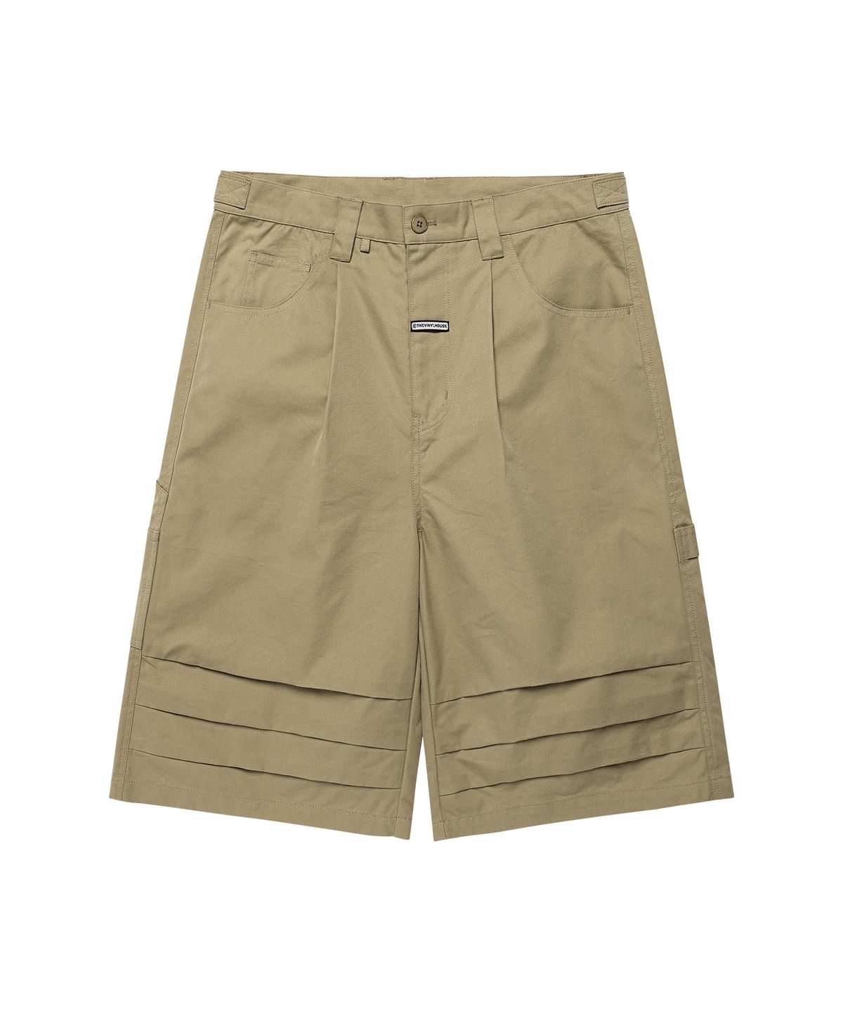 더바이닐하우스(THEVINYLHOUSE) THREE-QUARTER DART PANTS BEIGE