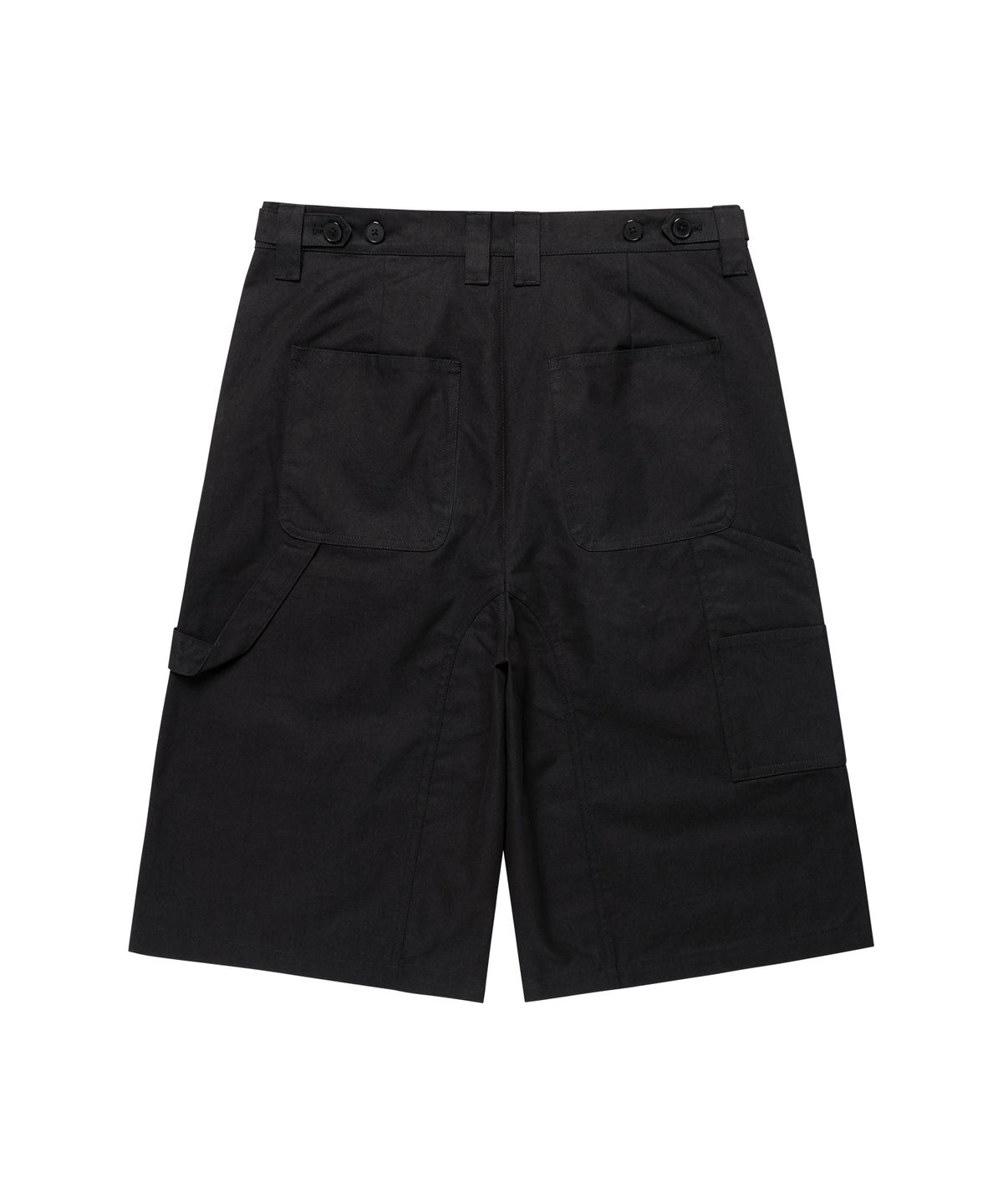 더바이닐하우스(THEVINYLHOUSE) THREE-QUARTER DART PANTS BLACK