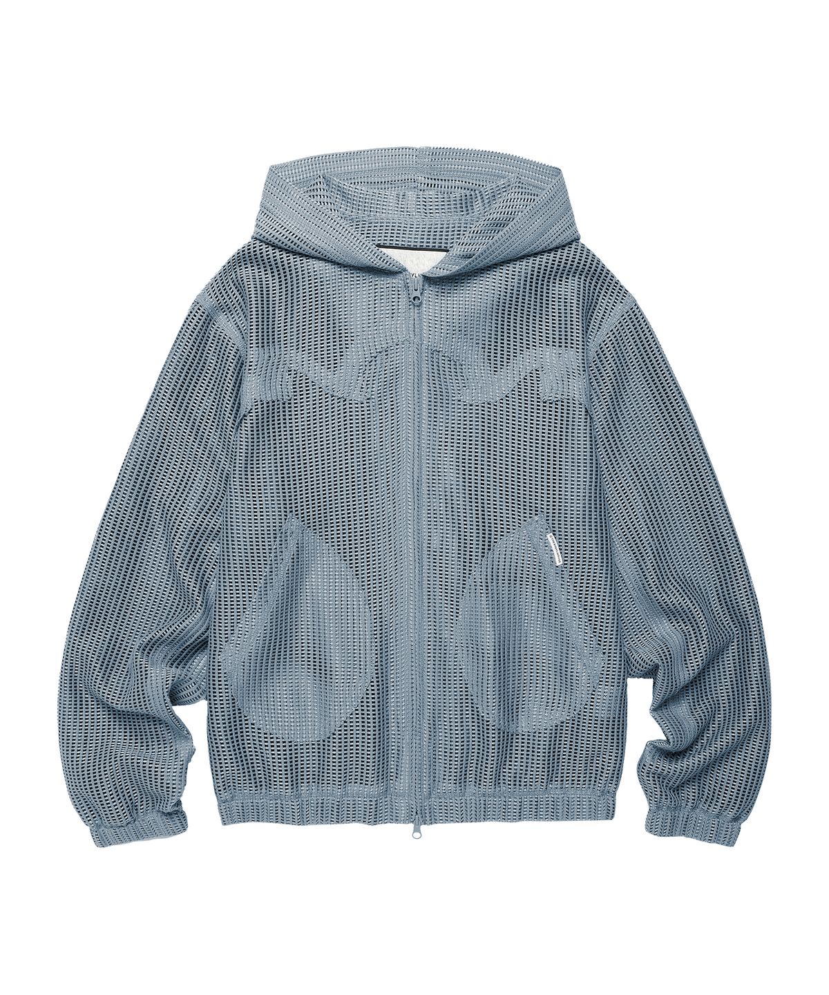 더바이닐하우스(THEVINYLHOUSE) MESH GRID JACKET BLUE