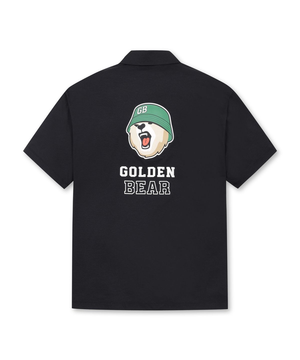 골든베어(GOLDEN BEAR) (UNI) SORONA Printed Back Polo T-shirt_G4TAM25395BKX