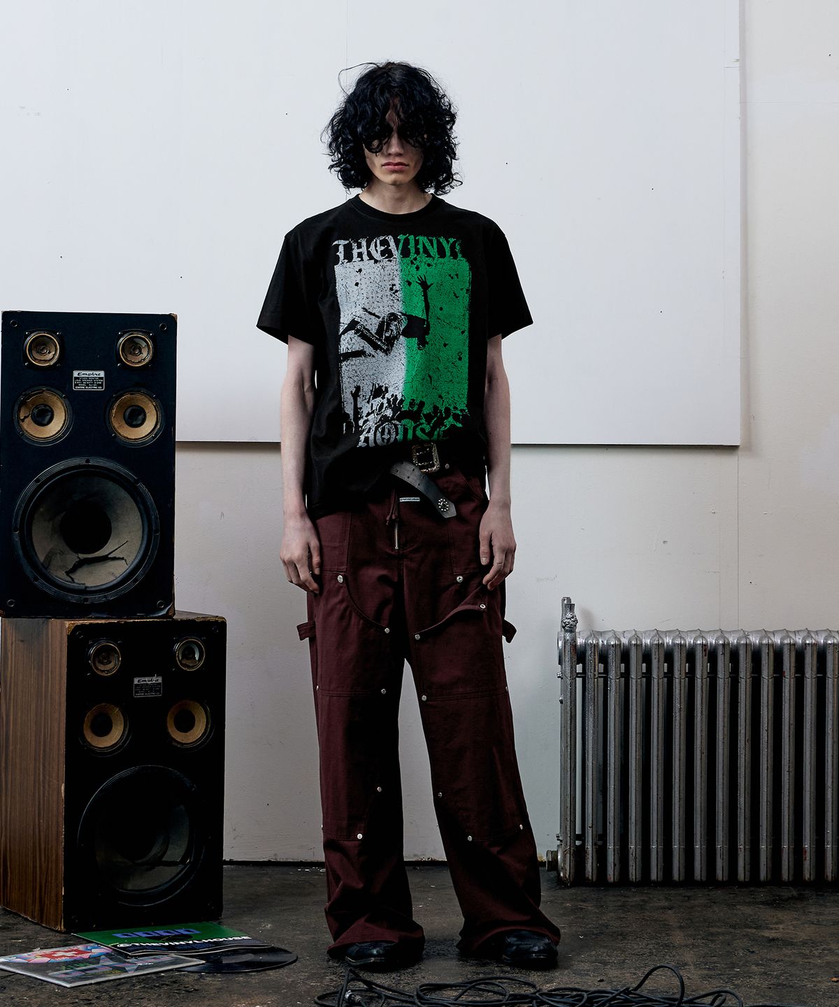 더바이닐하우스(THEVINYLHOUSE) VINTAGE POSTER TEE BLACK