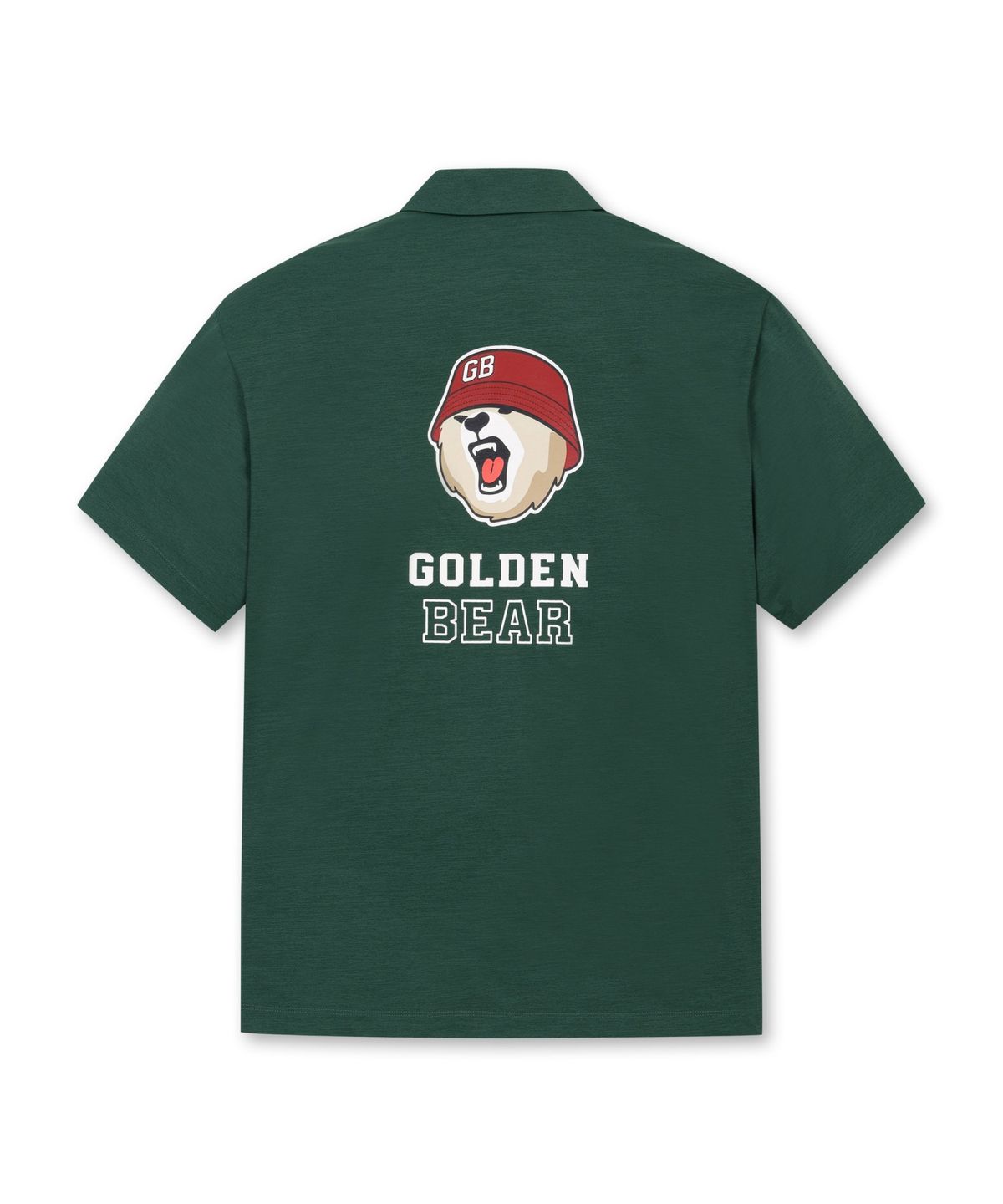 골든베어(GOLDEN BEAR) (UNI) SORONA Printed Back Polo T-shirt_G4TAM25395GRX