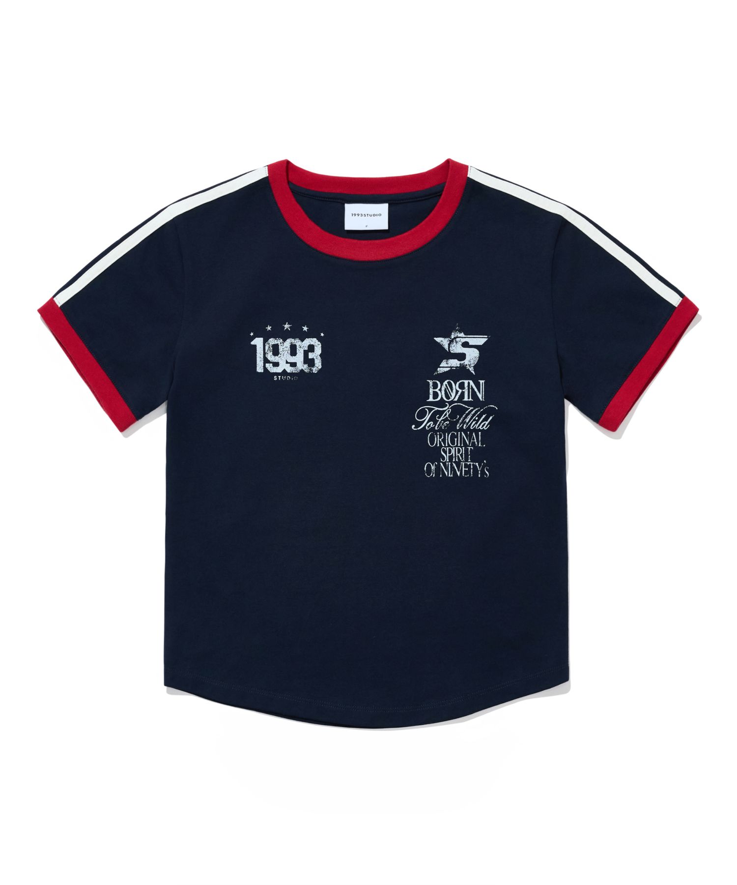 【1993studio】 93 Track Ringer T-Shirt / 追跡付 MUSINSA | 1993STUDIO 93 Track Ringer T-Shirt_Vintage Blue