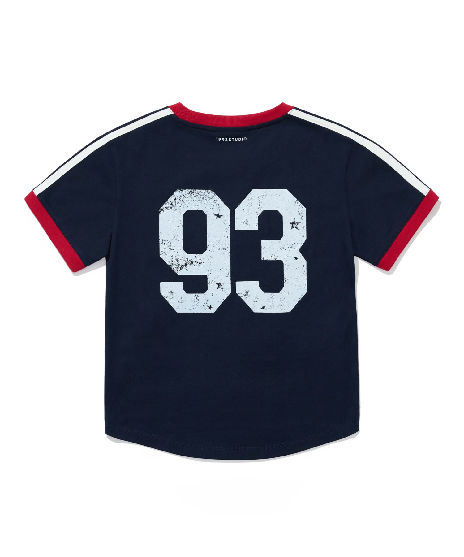 【1993studio】25SS★ 93 Track Crop Ringer T-Shirt MUSINSA | 1993STUDIO 93 Track Crop Ringer T-Shirt_Navy