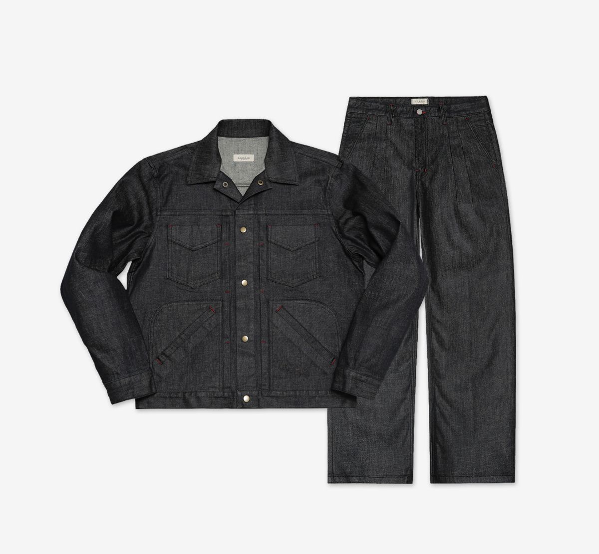 솔티(SORTIE) 570 Type-2 Denim Trucker Jacket (Black)