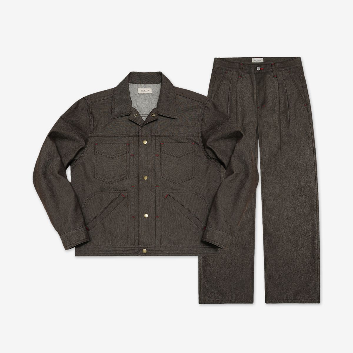 솔티(SORTIE) 560 Type-2 Denim Trucker Jacket (Brown)