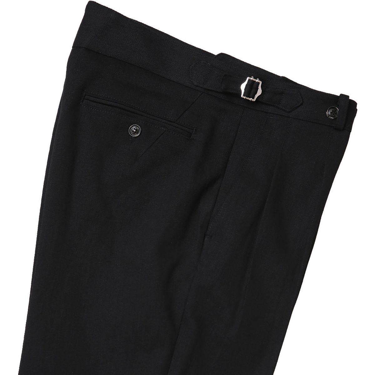 솔티(SORTIE) Deep Black Reve Denim Trousers (Black)