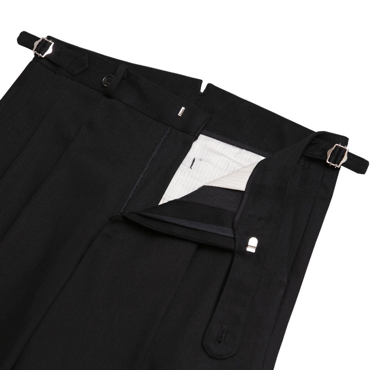 솔티(SORTIE) Deep Black Reve Denim Trousers (Black)