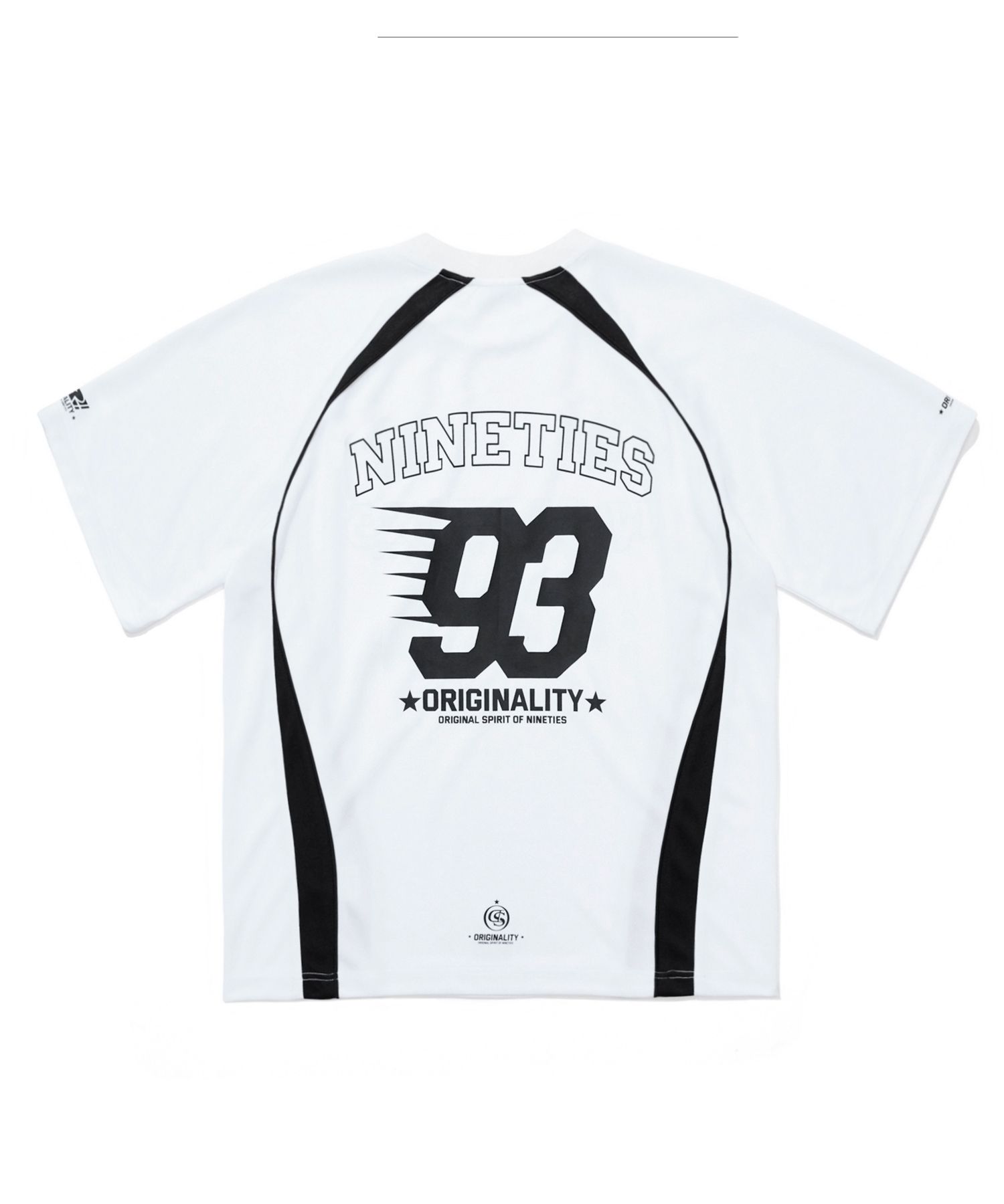 MUSINSA公式 | 1993STUDIO Sporty Mesh Raglan T-Shirt_White