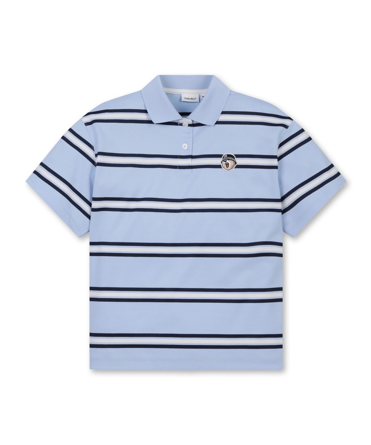 골든베어(GOLDEN BEAR) (WOMEN) Stripe Polo Short-sleeve T-Shirt_G5TAM25325BUX