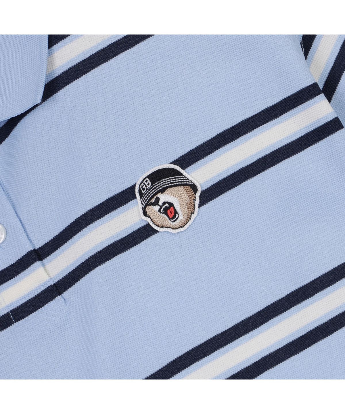 골든베어(GOLDEN BEAR) (WOMEN) Stripe Polo Short-sleeve T-Shirt_G5TAM25325BUX