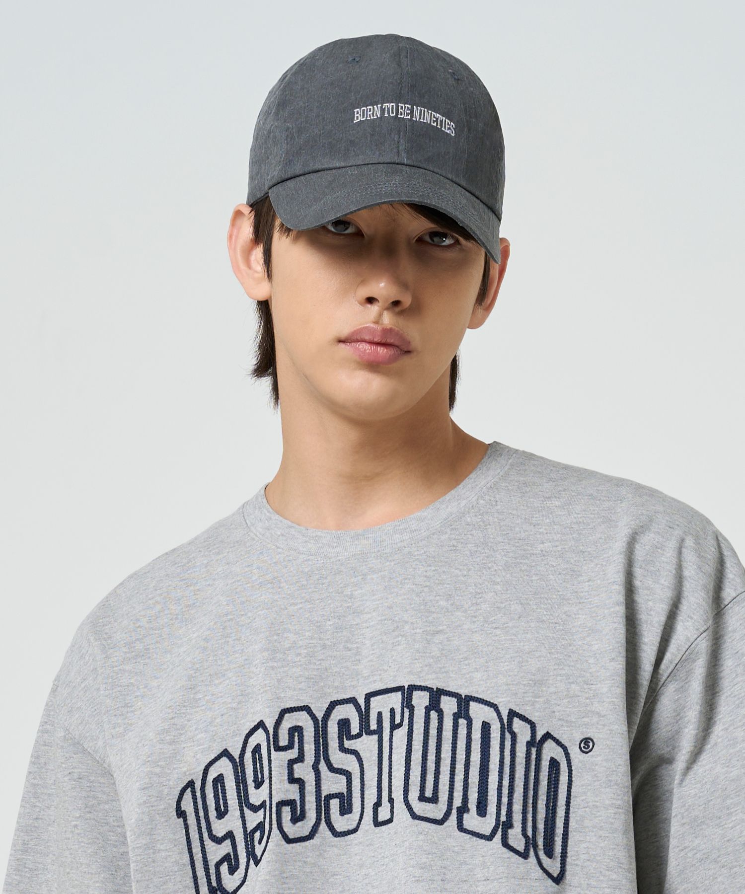 MUSINSA | 1993STUDIO Authentic Nylon Ball Cap_Charcoal