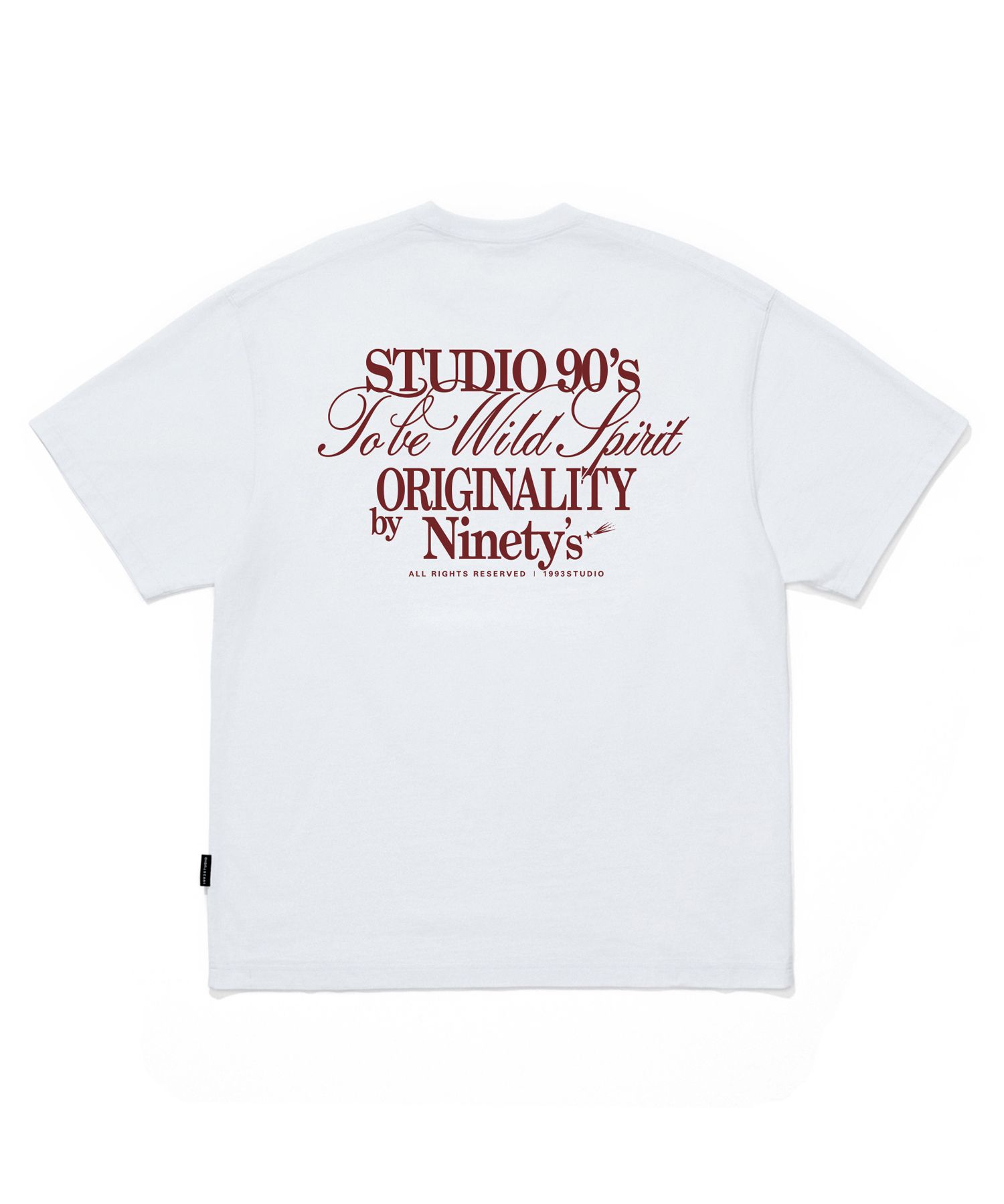 【1993studio】 Vintage lettering t-shirt / 追跡付 MUSINSA | 1993STUDIO Vintage Lettering T-Shirt_White