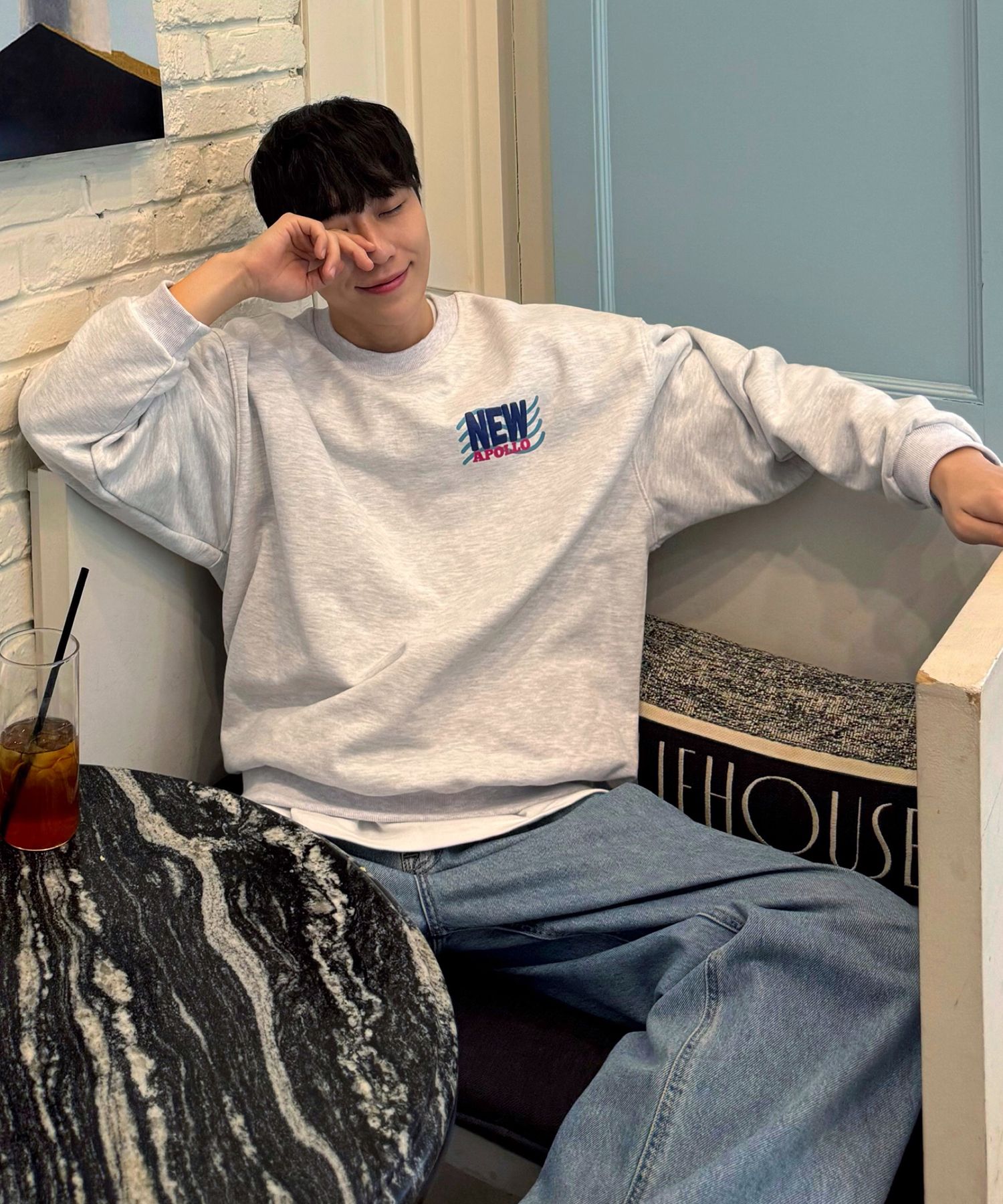★【Beyond Closet】★NEW APOLLO LOGO COTTON SWEAT SHIRT.S★ MUSINSA | BEYOND CLOSET New Apollo Logo Heavy Weight Cotton