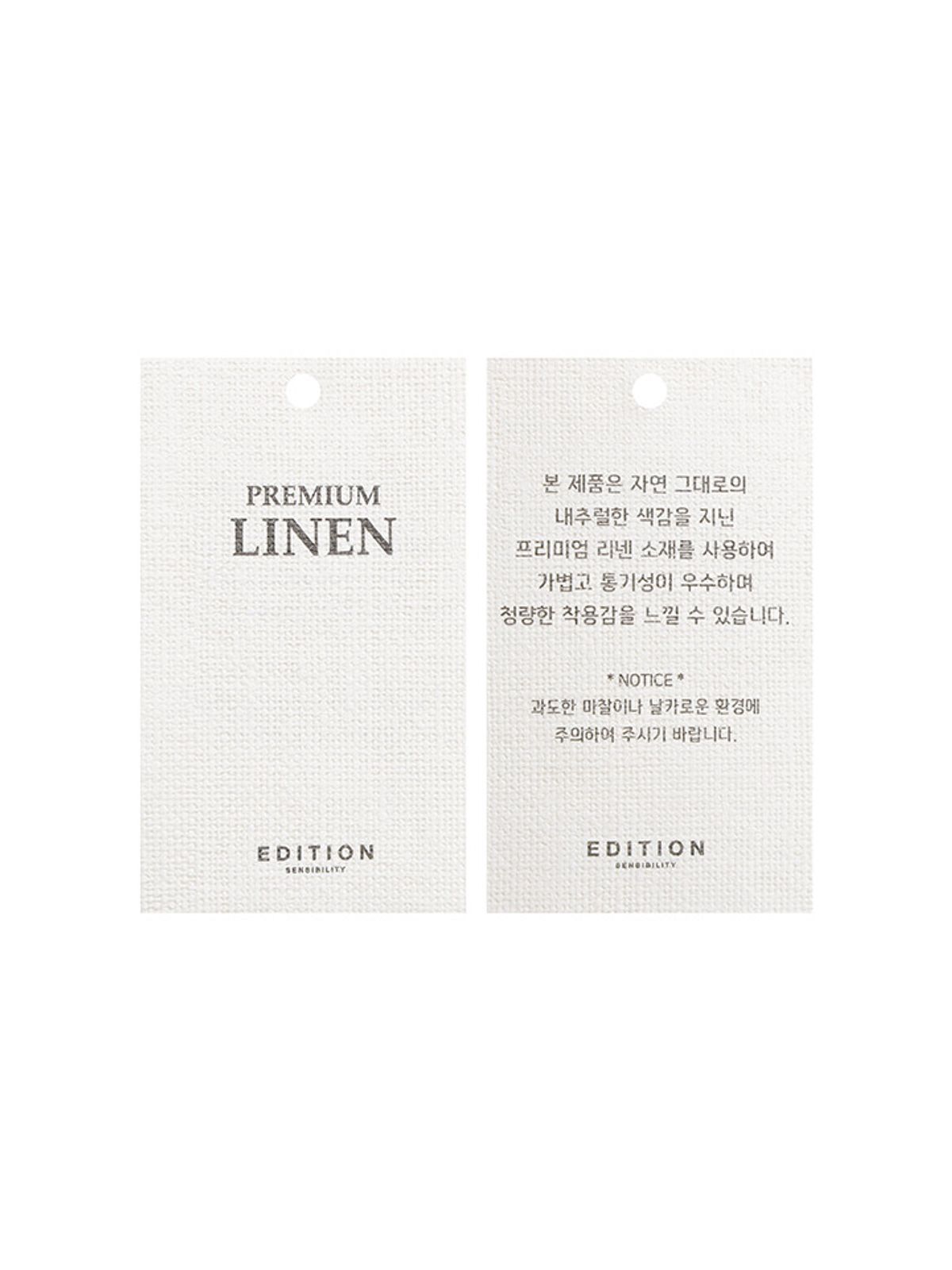 에디션(EDITION) 남성) 워시드 린넨 팬츠_NNF2PP1993BE